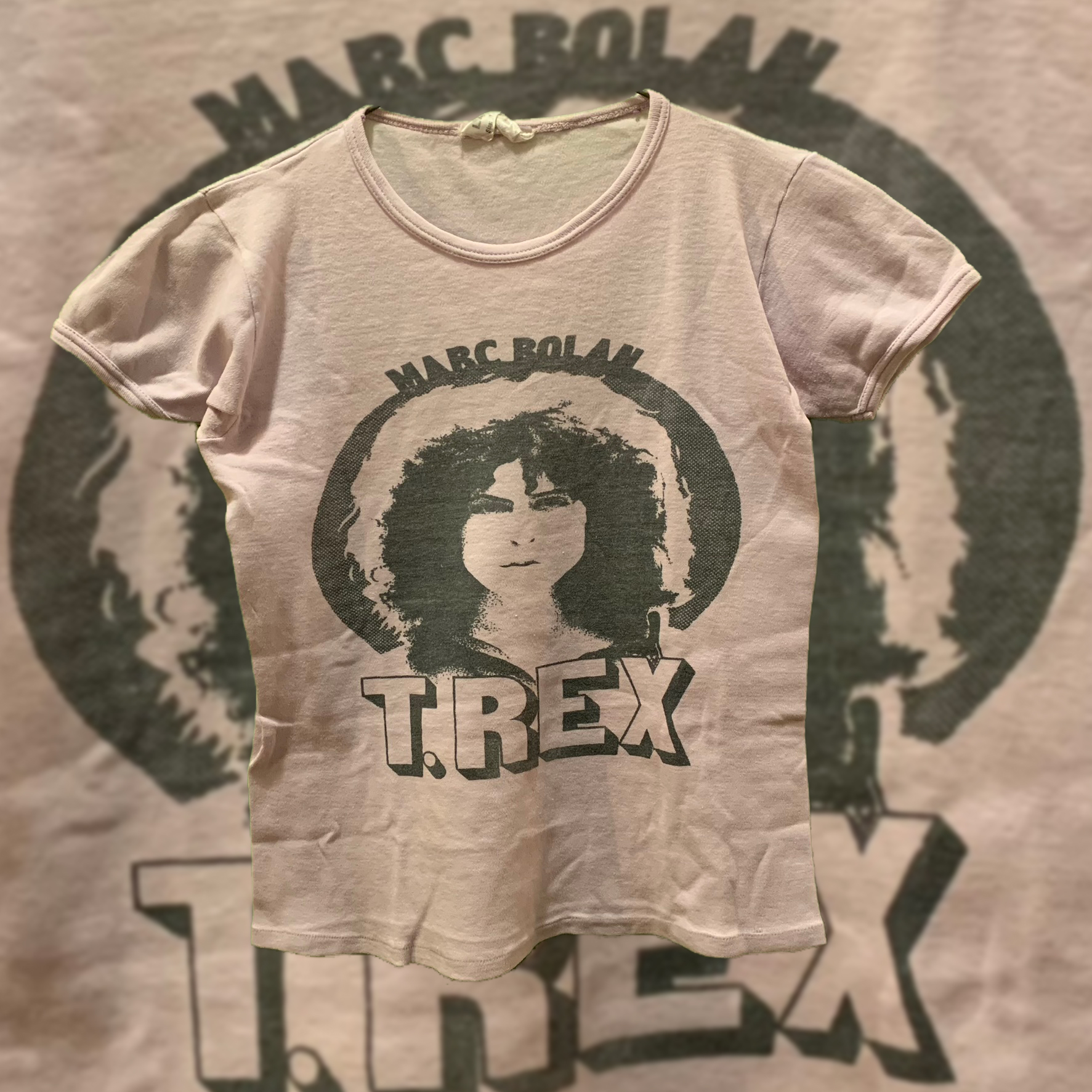 Maglietta Unisex T.Rex Rock Band Marc Bolan, Cotone 100%, Bianca, Taglia Regolare, Nuova Senza Etichette