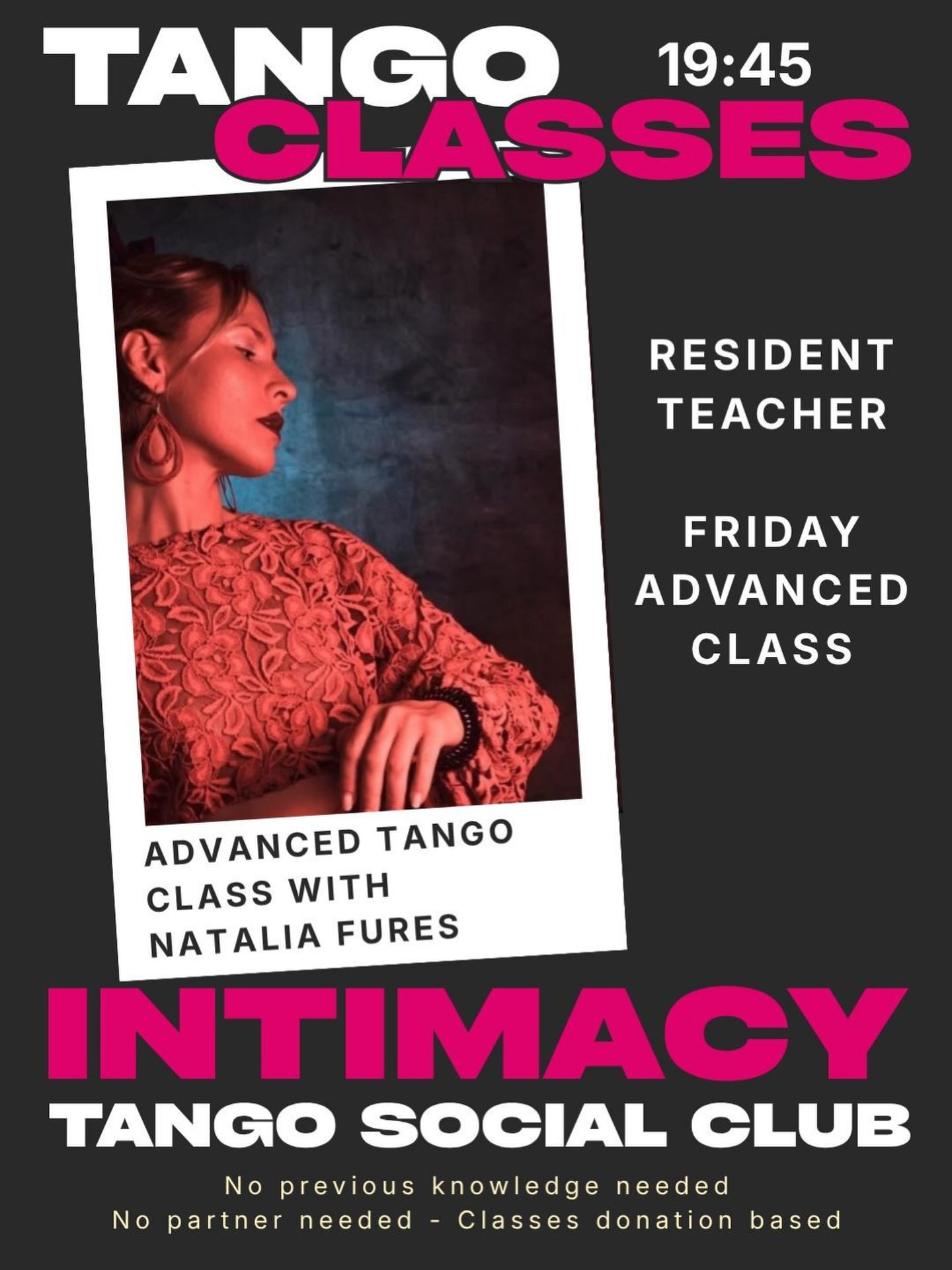 Tango Rouge presents Natalia Fures at Intimacy Tango Social Club  