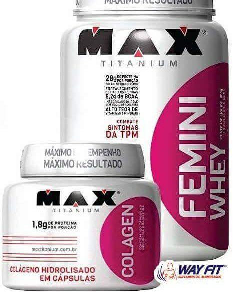 FEMINI WHEY 900g Max... - Way Fit - Suplementos Alimentares