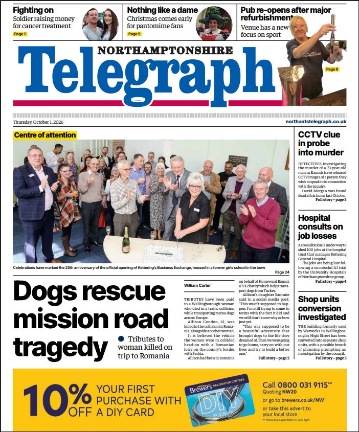💧 A burst water main has caused... - Northants Telegraph | Facebook