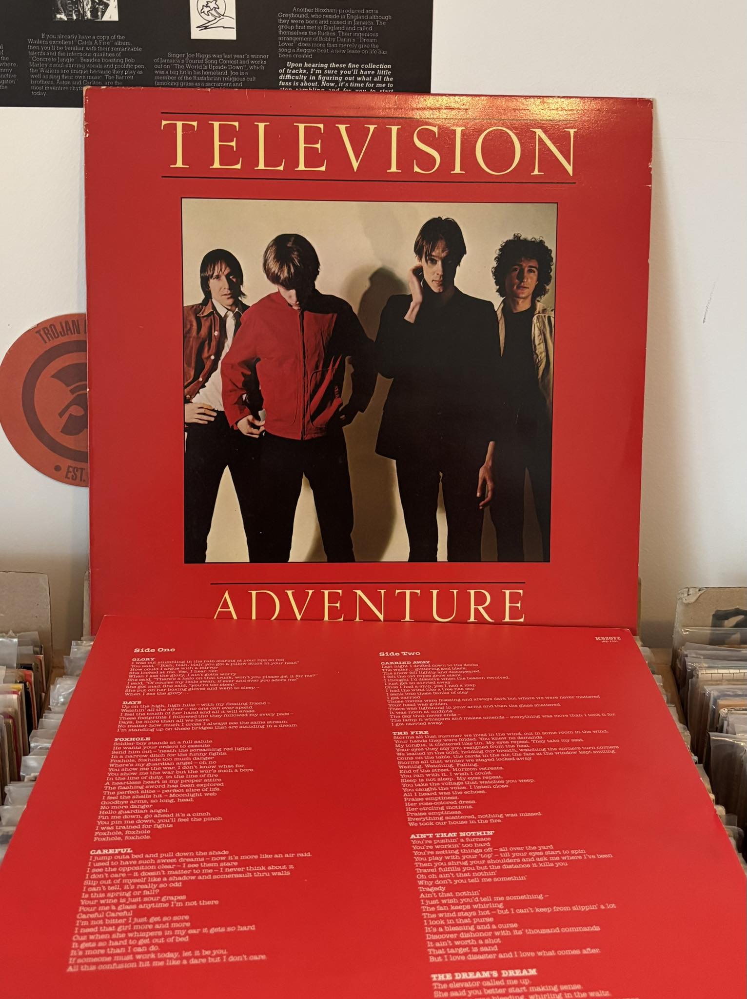 TELEVISION “ADVENTURE” LP I never understood why this album got