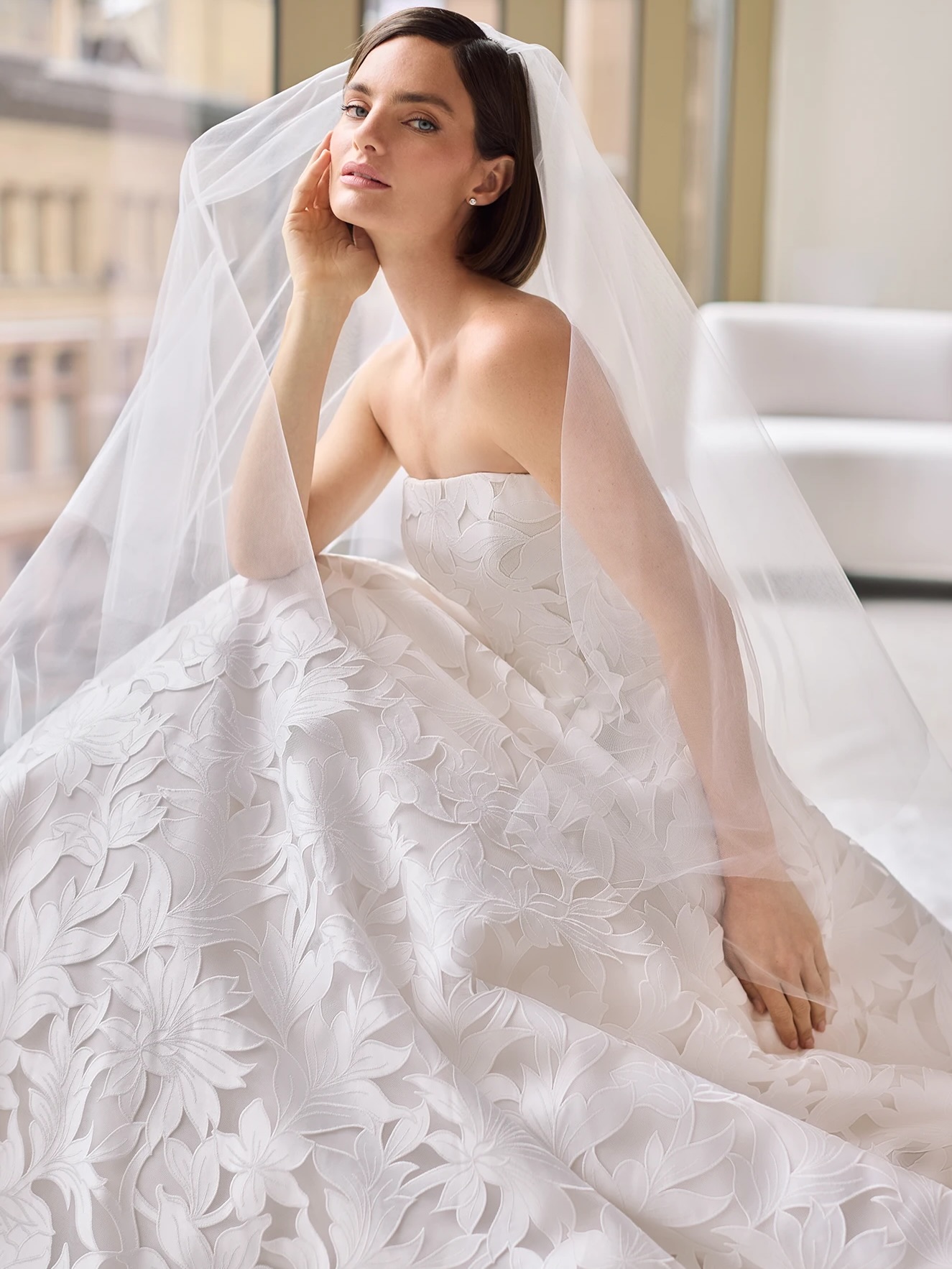 laser cut lace wedding dress Unique with laser-cut from Paloma Blanca Fashion Casual Short Ankara vintage homecoming Dress Vipbridals Size:32Waist