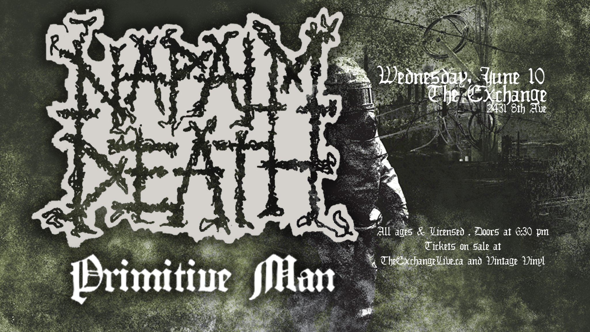 ❌ LOW TICKET WARNING ❌ Wednesday, June 10th NAPALM DEATH + 