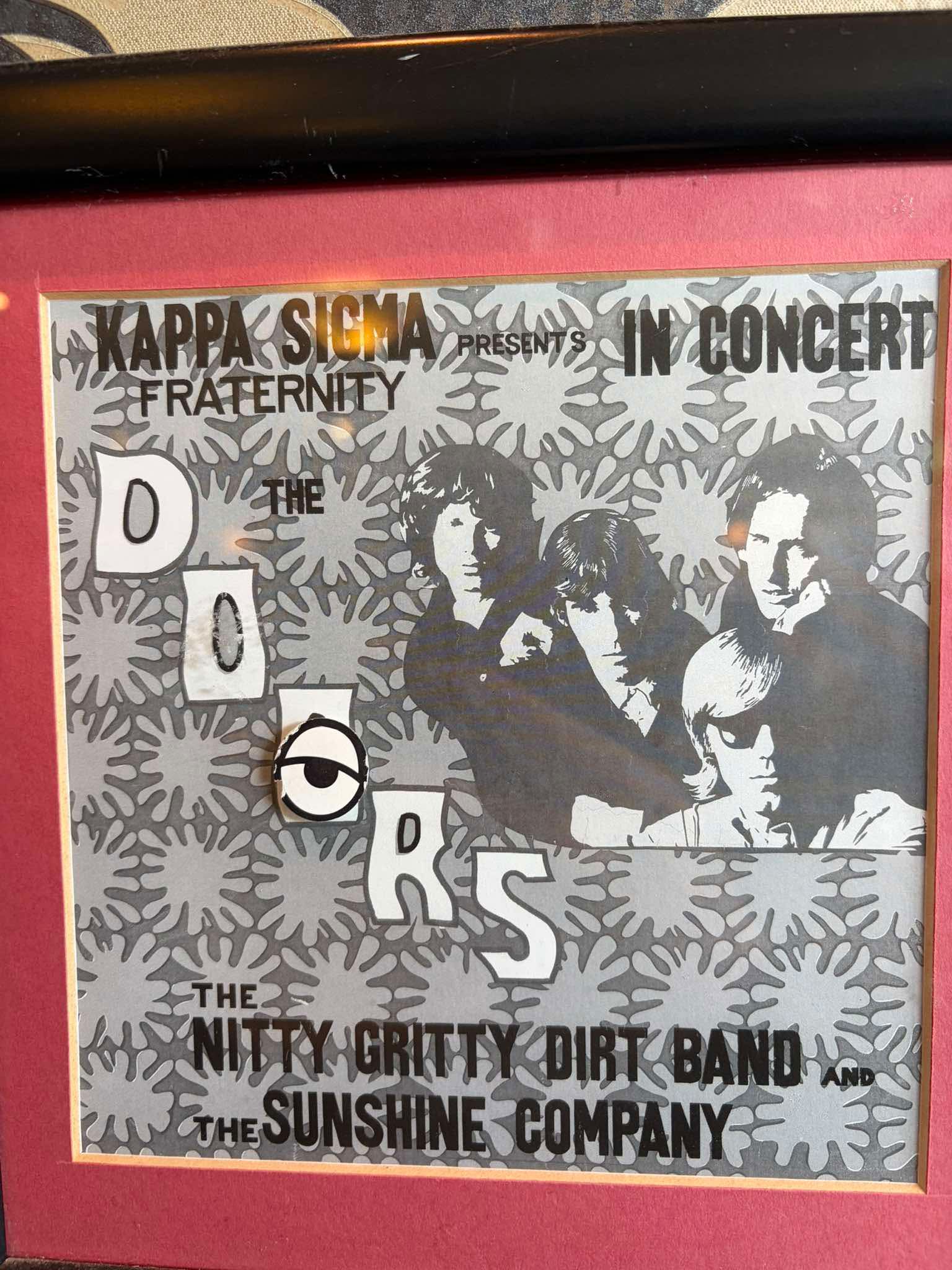 The Doors concert poster spotted in Norway pub