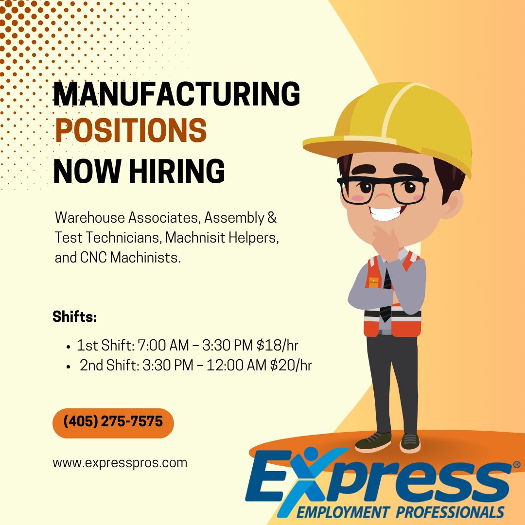 🚨 NOW HIRING – BARTLESVILLE, OK 🚨 Are you currently working in a
