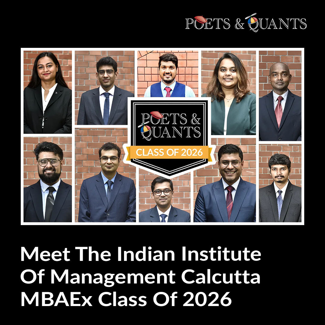 Poets&Quants - Meet the IIM Calcutta MBAEx Class of 2026 through in ...