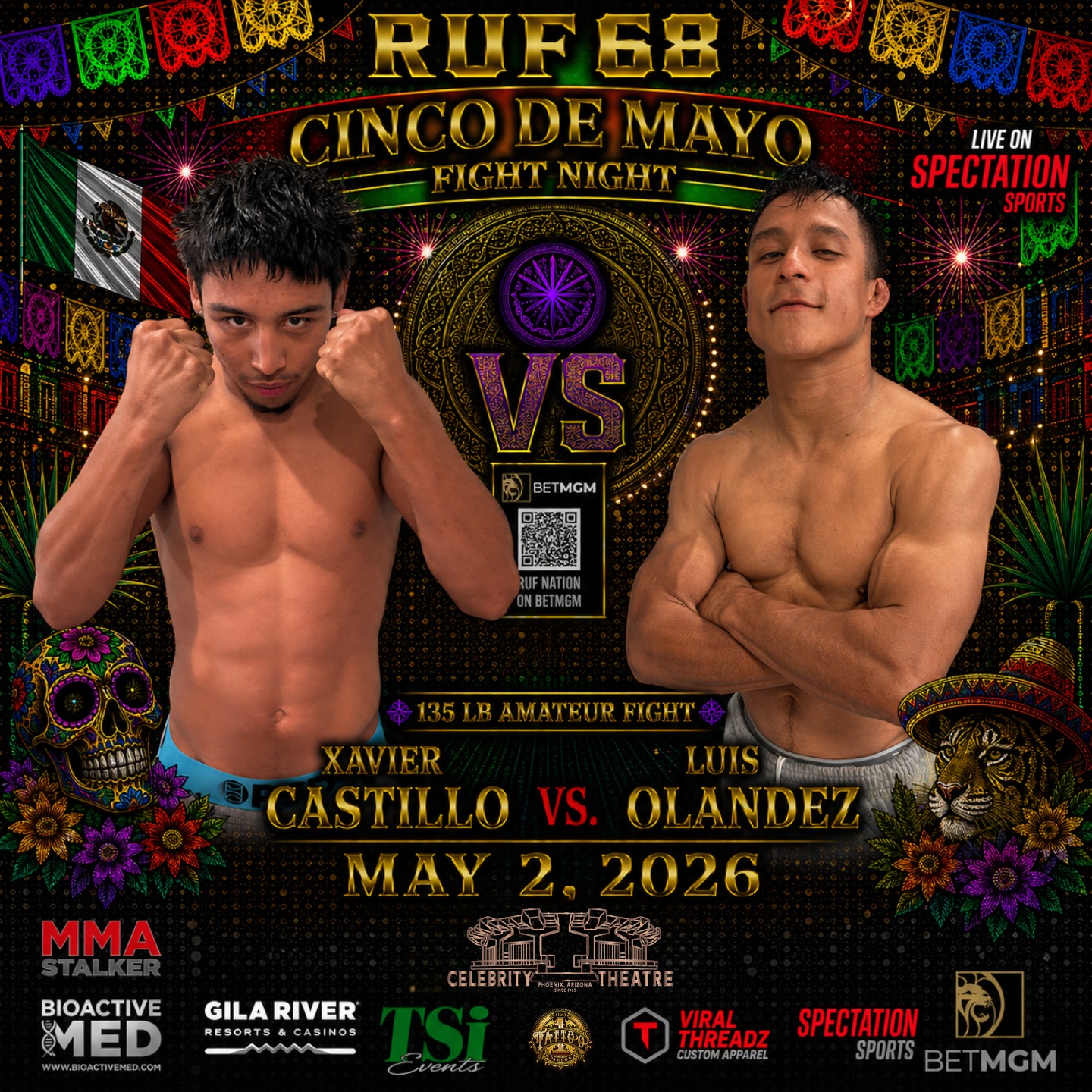 Ruf 68: Castillo vs Olandez 135lb amateur fight