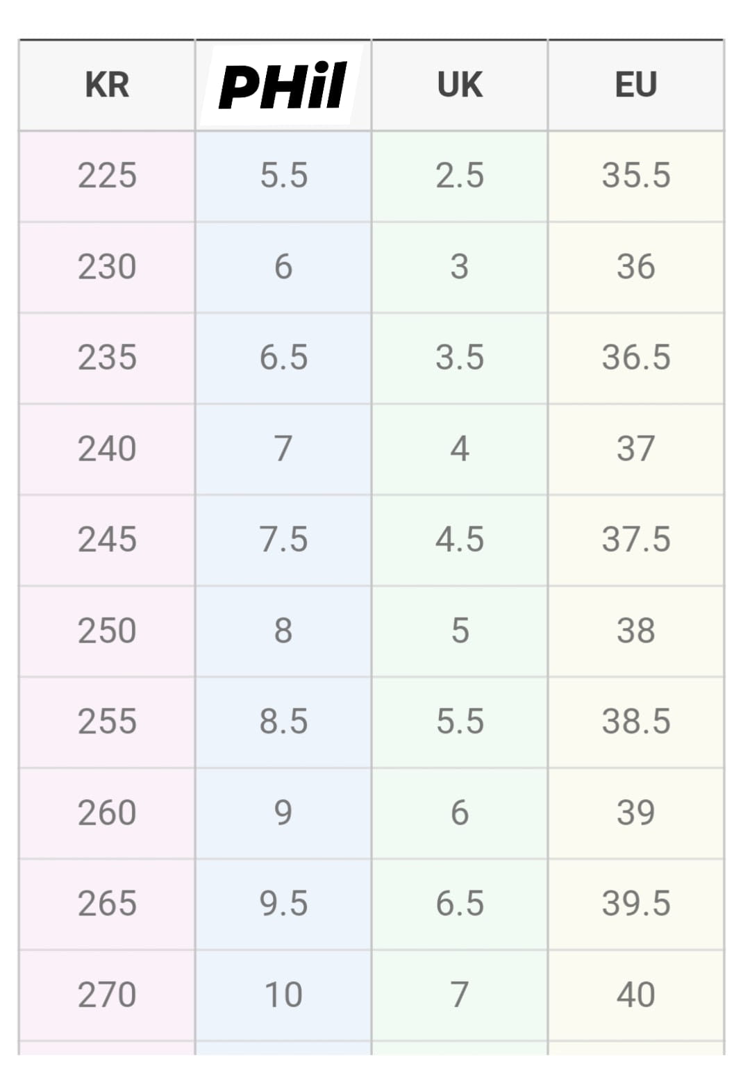japanese shoe size