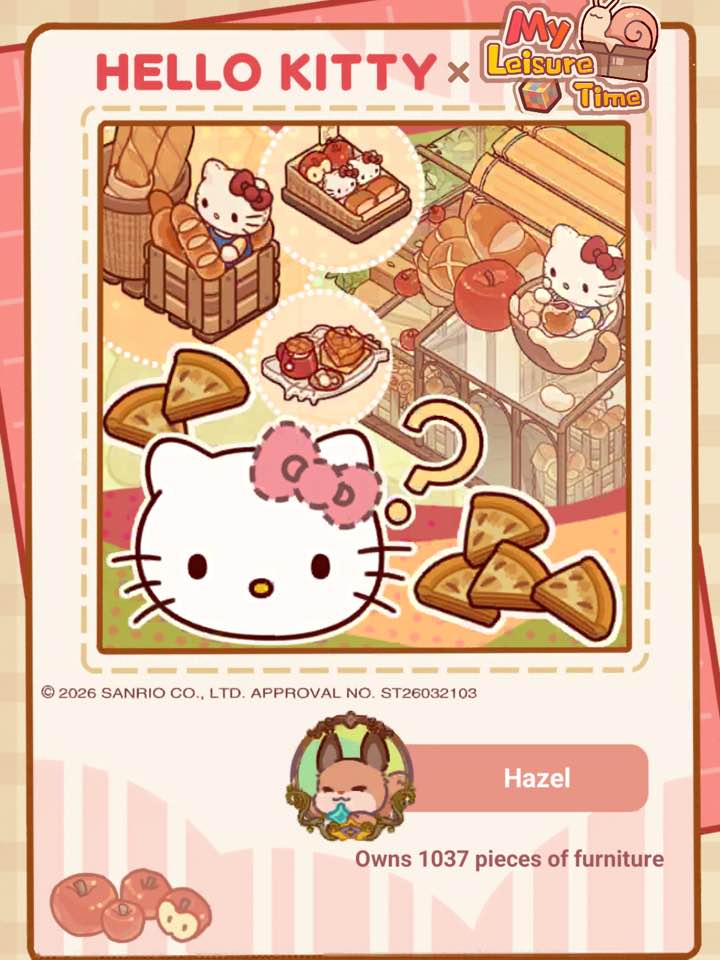 My HELLO KITTY X Leisure Time ا ጋ 一 © 2026 SANRIO CO