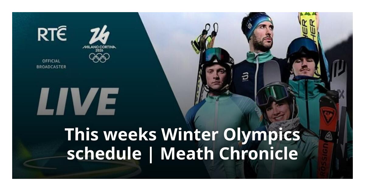Meath - The 2026 Winter Olympics began at the start of this month, with ...