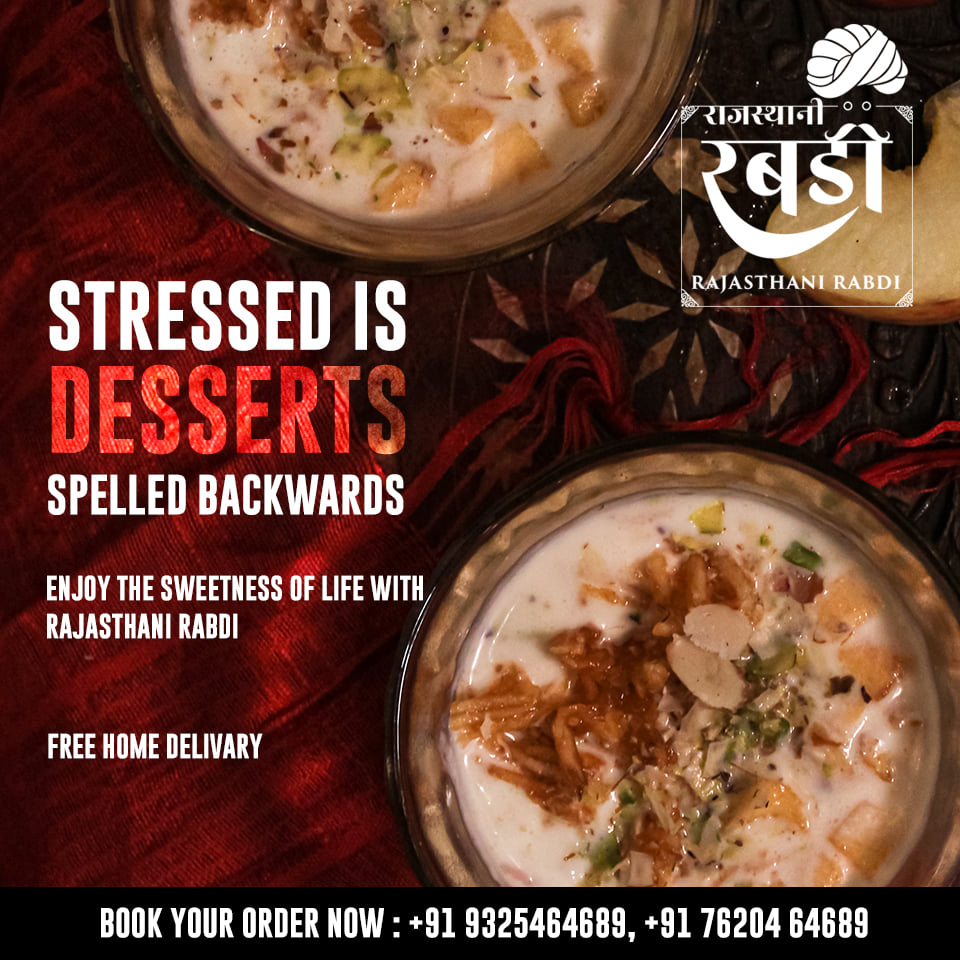 Rajasthani Rabdi - Stressed is desserts spelled backwards. Enjoy the ...