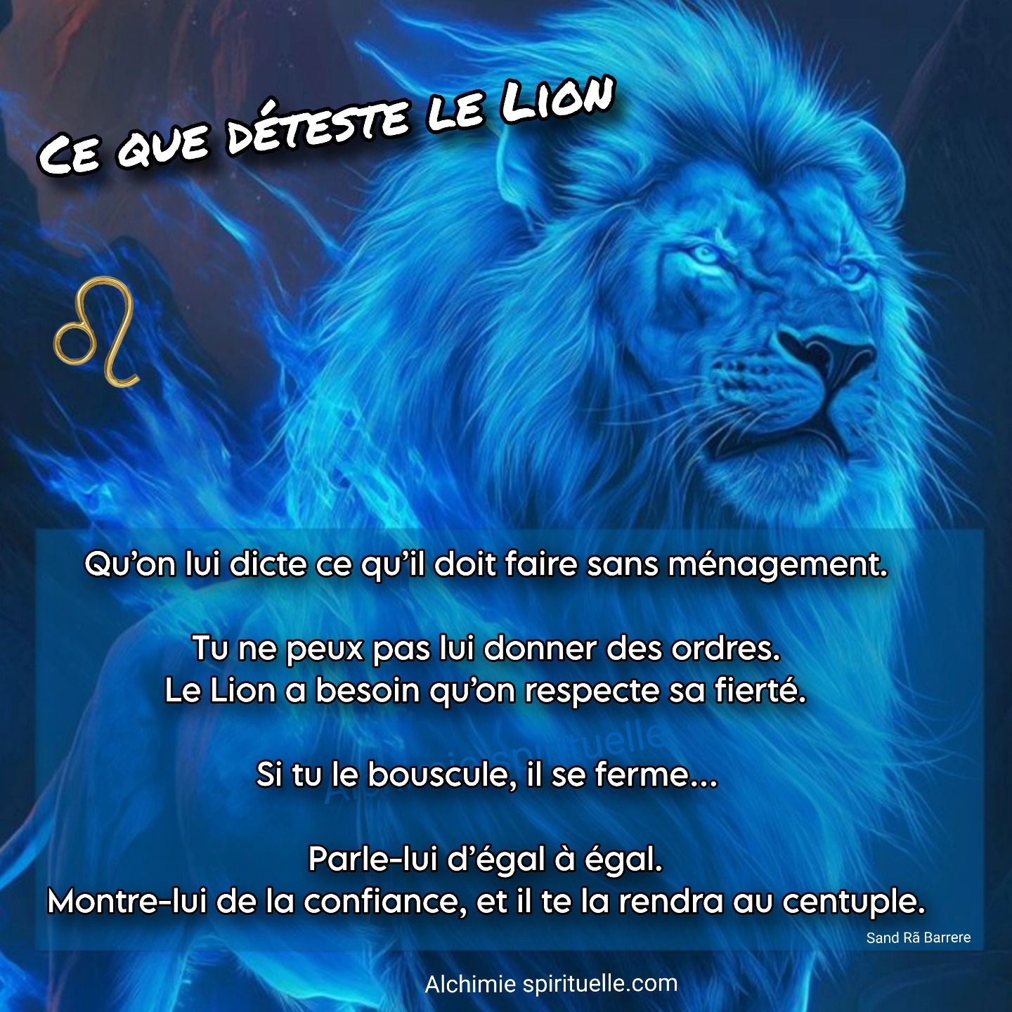 Alchimie - Ce que déteste les Lions 🦁 ♌ #lions #♌️ #astrologie # ...
