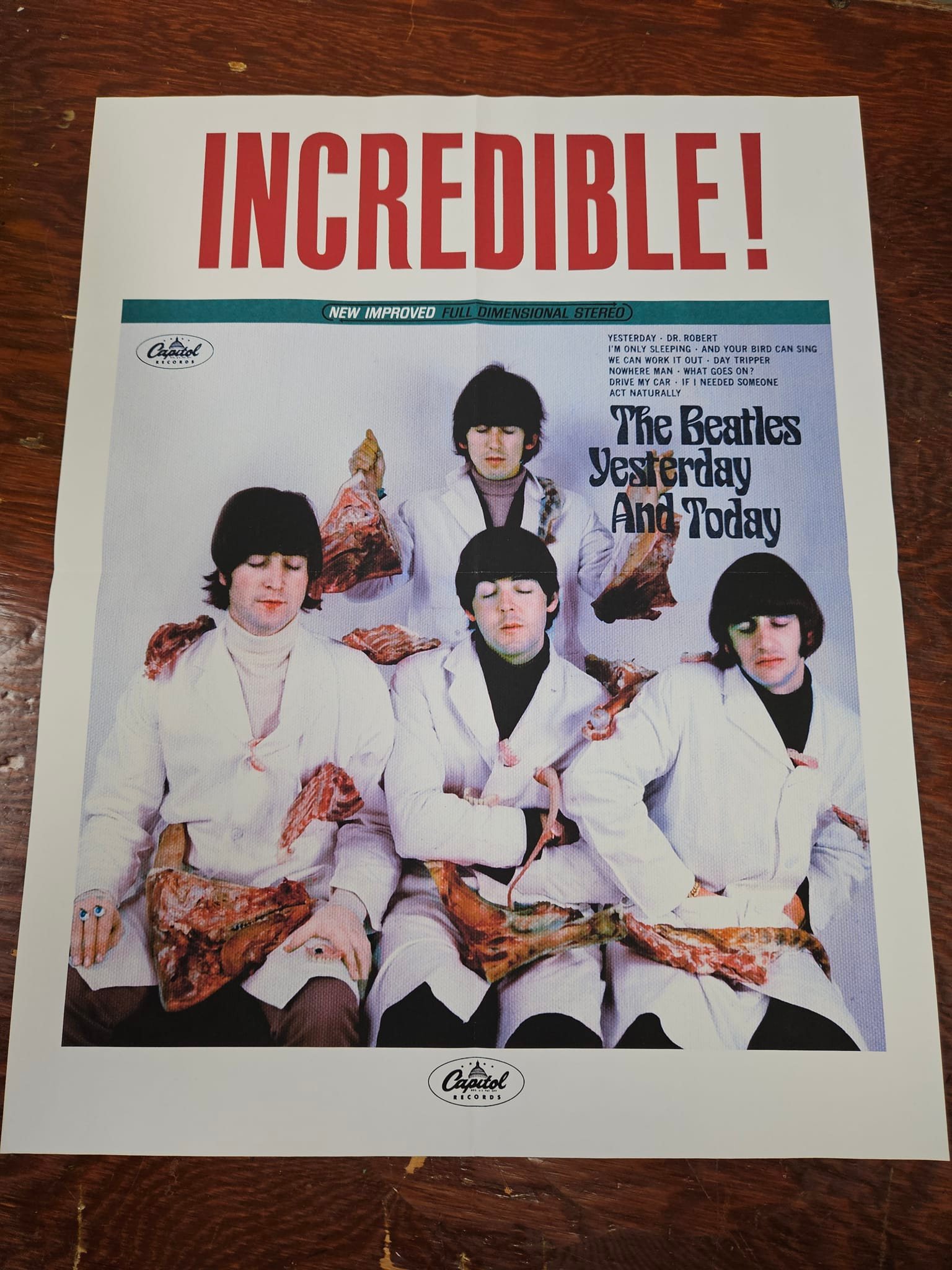 beatles on the stage (RARE!!リプリントポスター) 【公式通販】