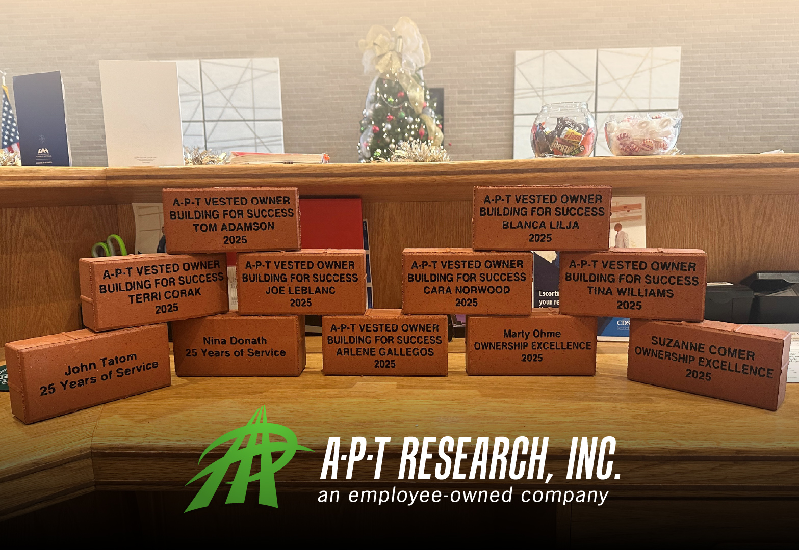 A-P-T - Building APT One Employee-Owner at a Time. Today we celebrate ...