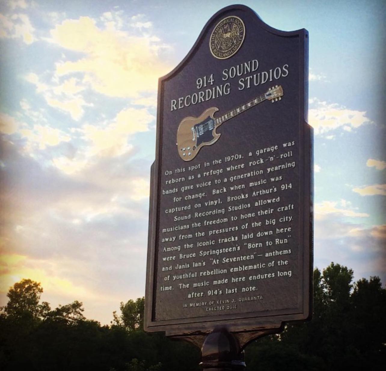 A Historical Marker where Bruce Springsteen recorded the song Born to ...