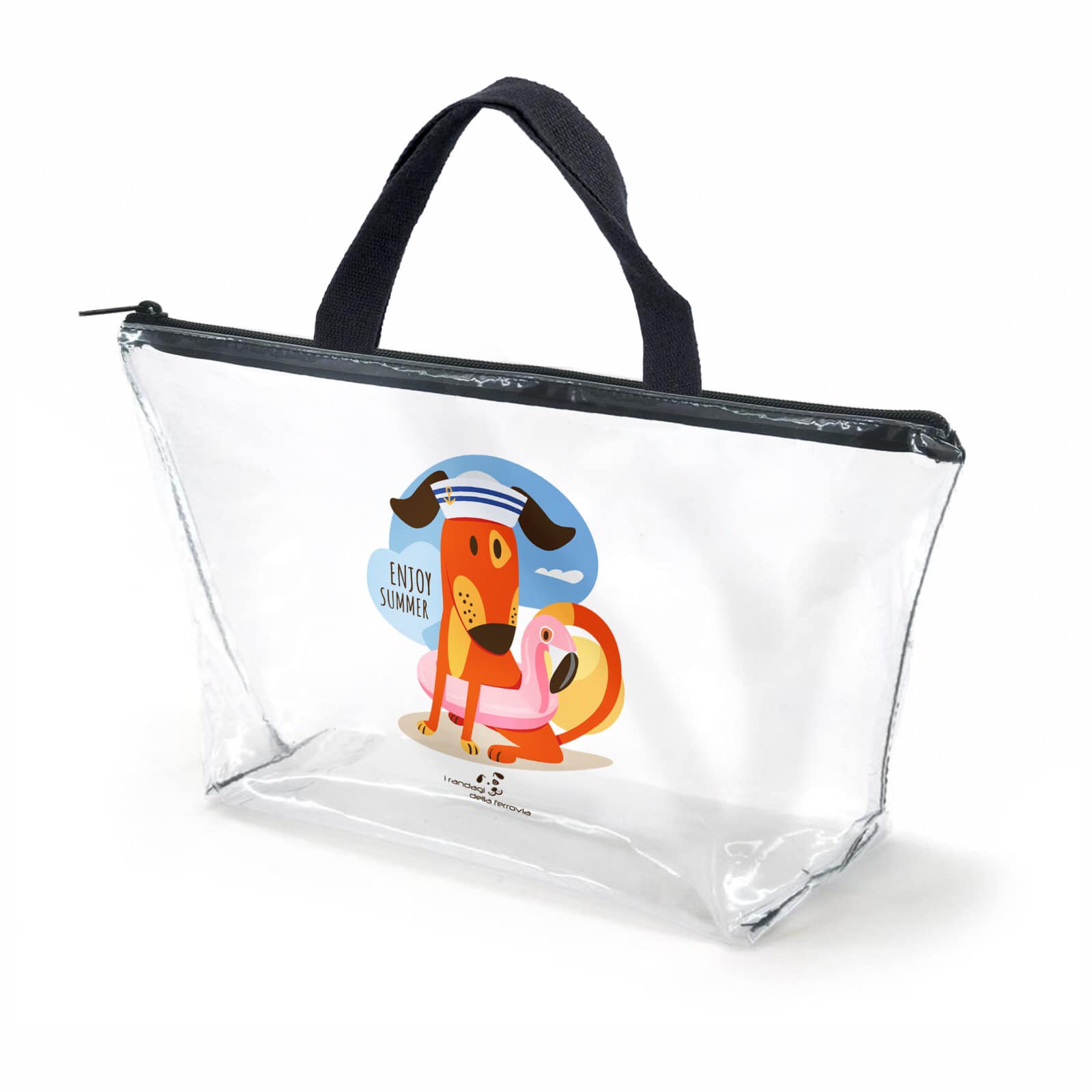 RANDY SHOP - Borsa mare in pvc trasparente (49x39x20 cm)...