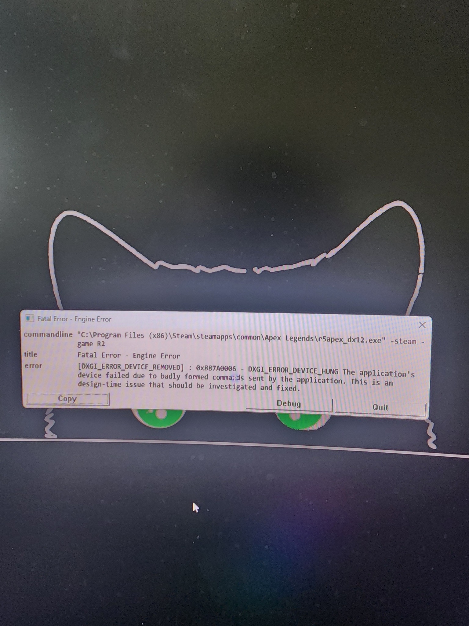How to fix DXGI_ERROR_DEVICE_HUNG error in Apex Legends?
