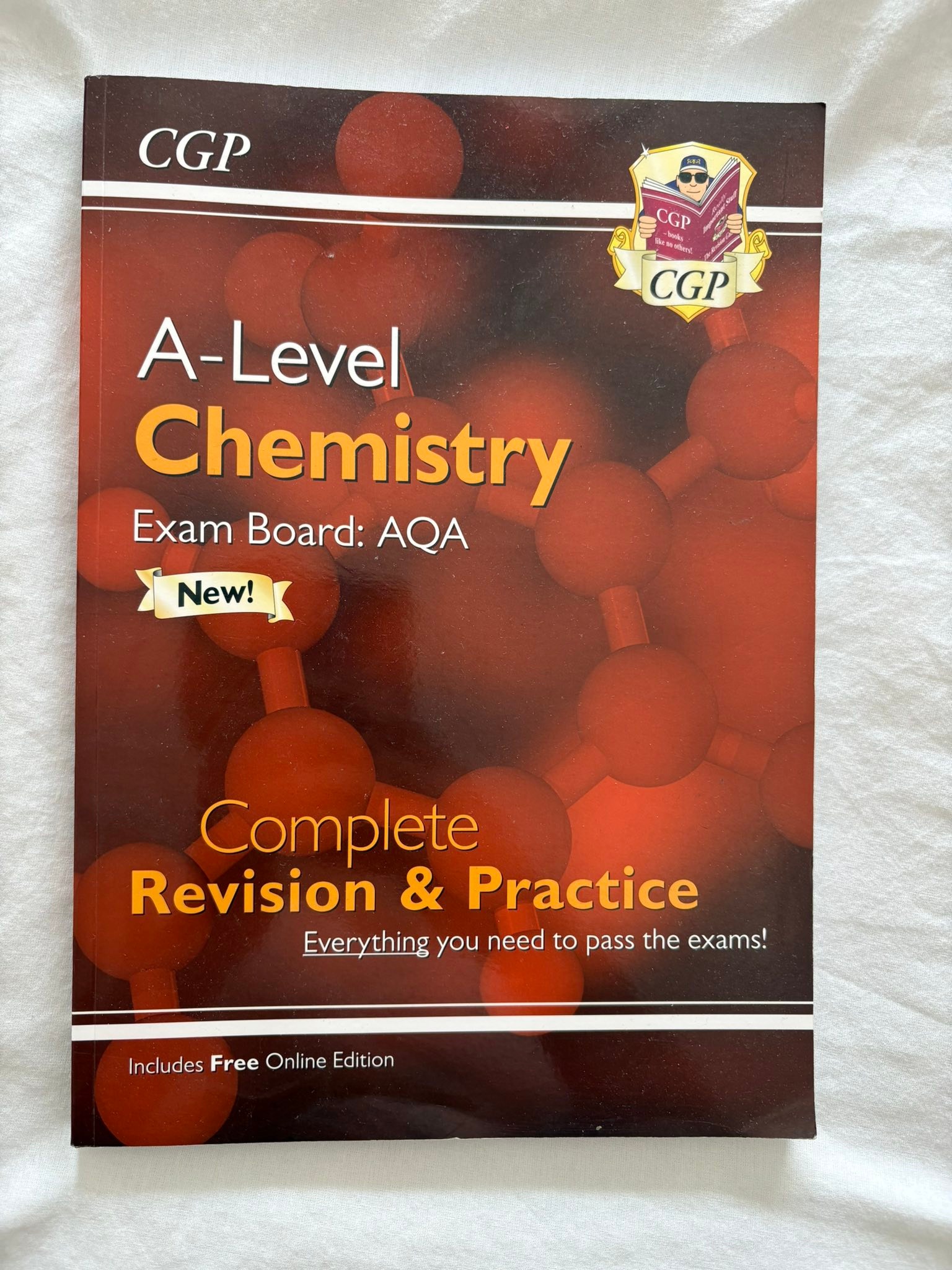 Free A-level chemistry textbook and OCR biology flashcards