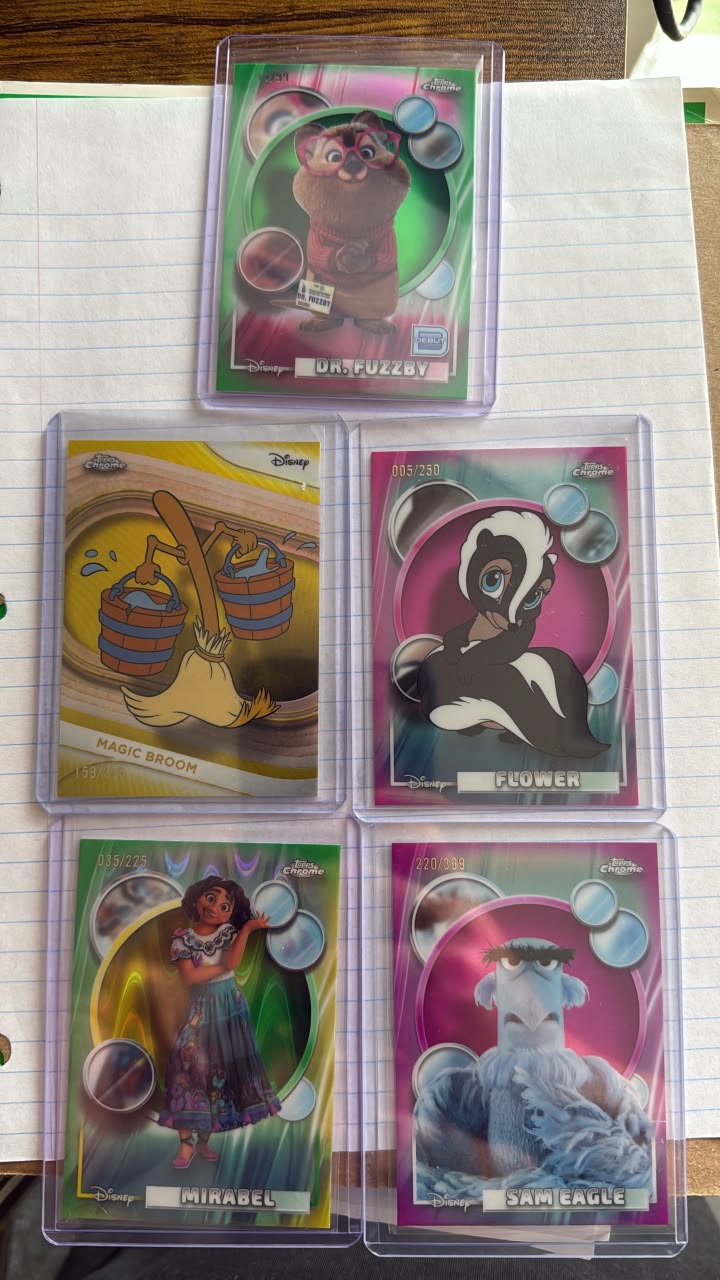 Selling Numbered Disney Topps Chrome!