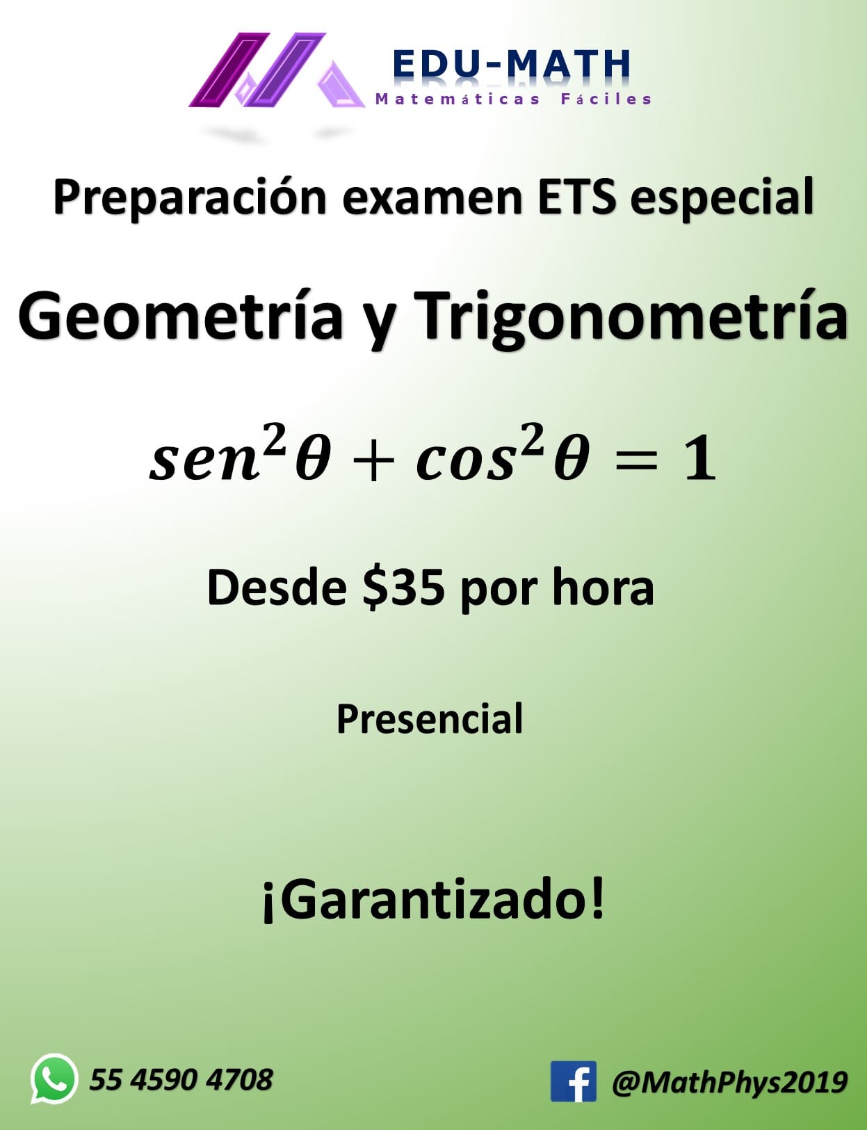 Edu-Math - 👀 Preparación para examen ETS especial de...