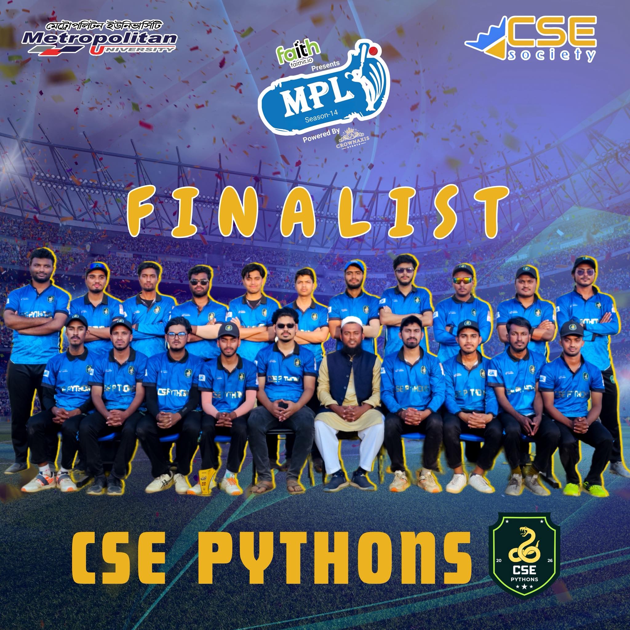 CSE - 🎉 Congratulations to the CSE Pythons .Hard work,Team spirit ...