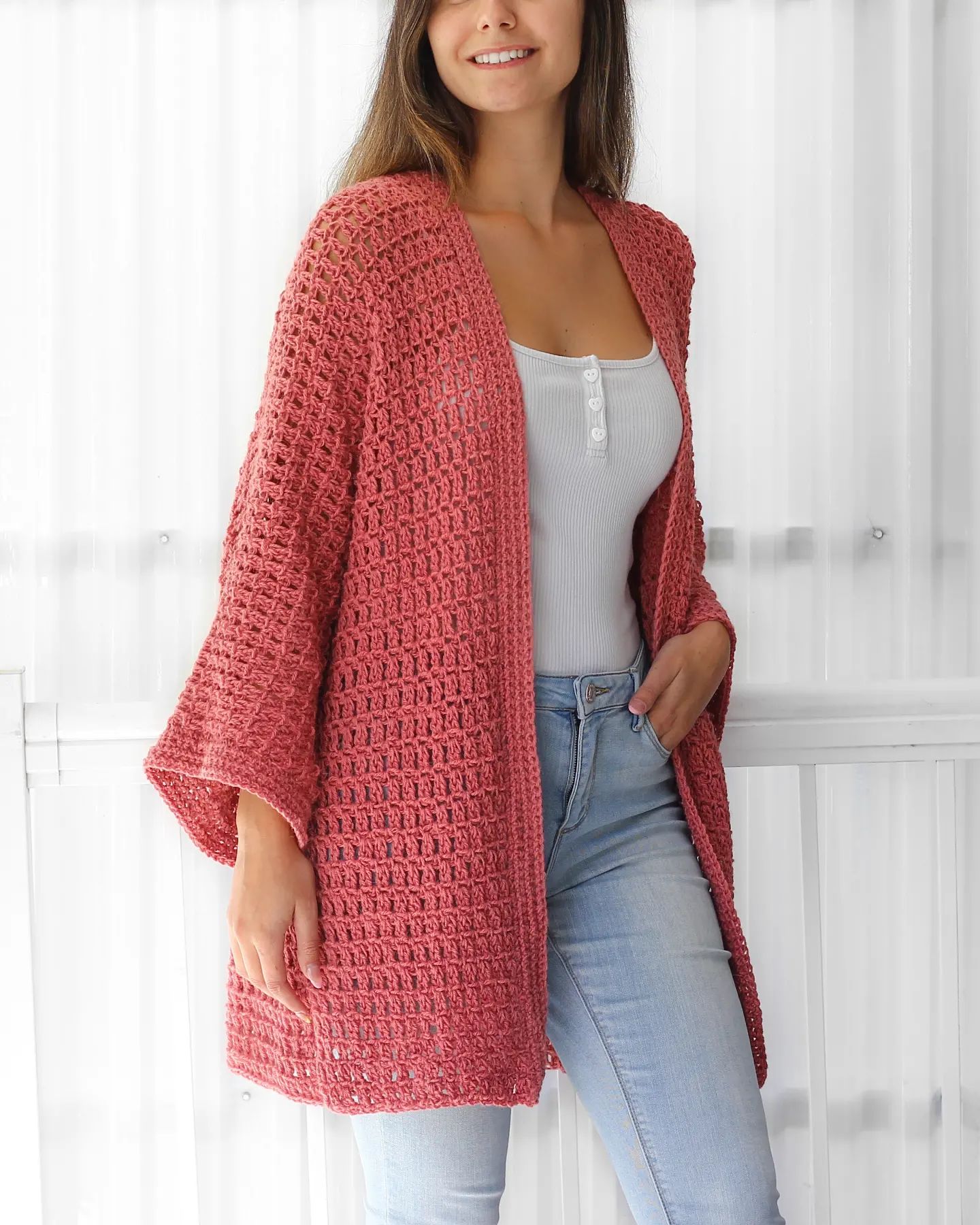 NALA✨🎉- New pattern for a modern 😍Easy One Piece cardigan, with
