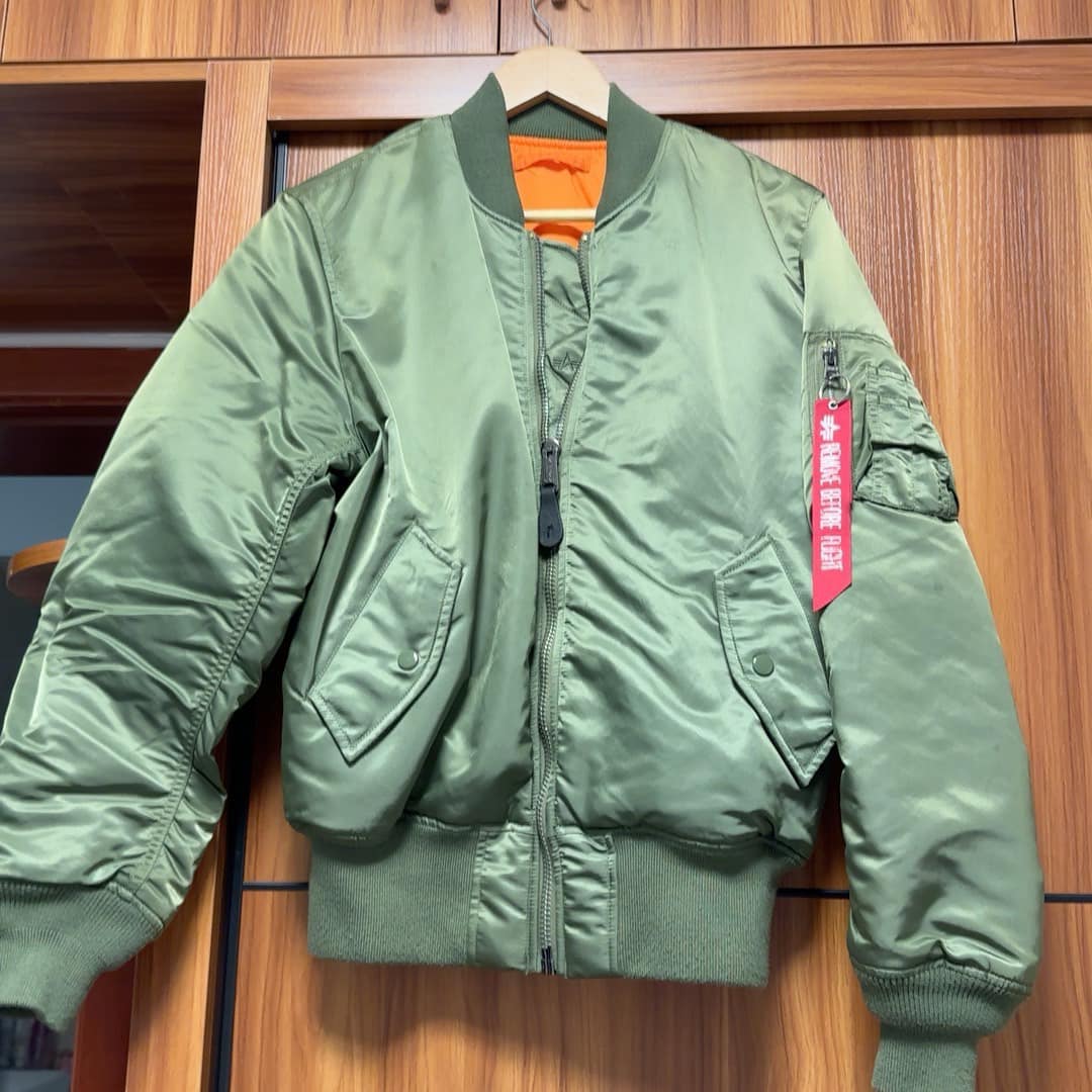 USAF MA-1 アルファ社 XL 1965年 スーベニア フル刺繍 洗い流さ レア