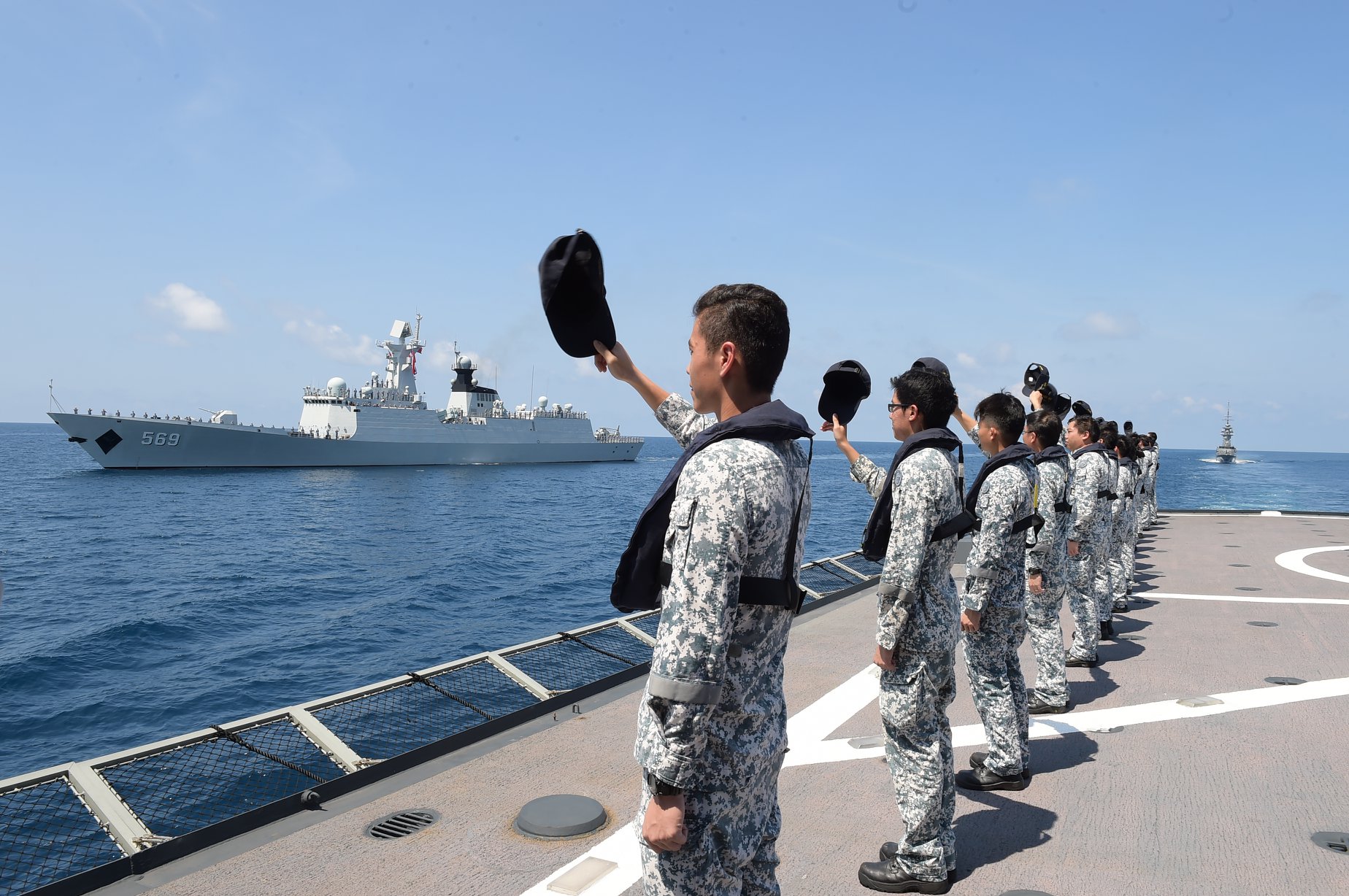Republic - Sailors from the RSN’s Formidable-class frigate, RSS ...