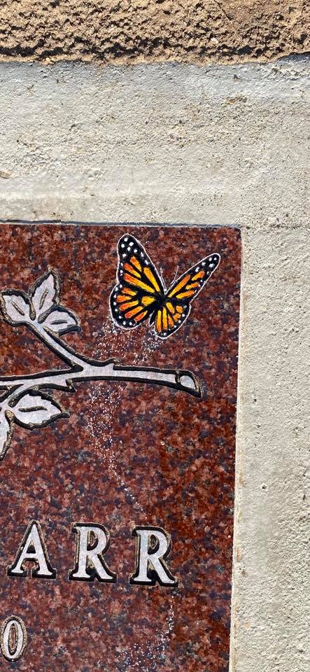 I had some help etching a butterfly... - Two Rivers Monuments | Facebook