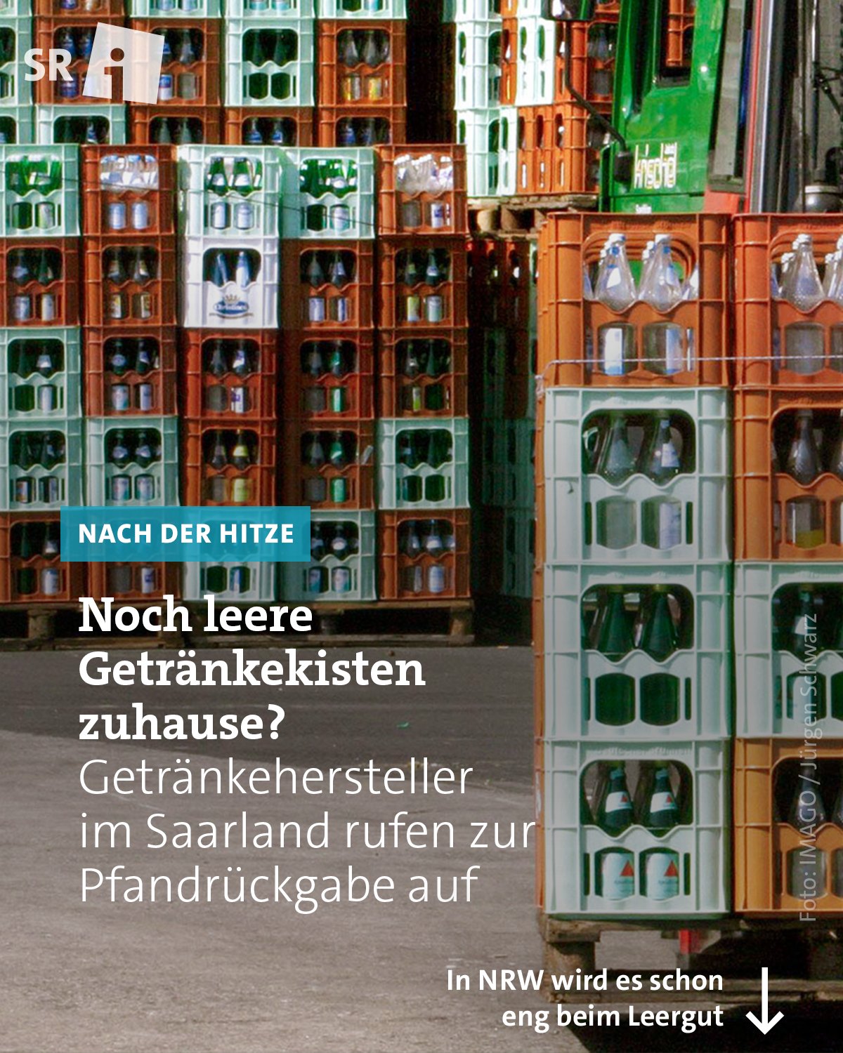Sommerliche Temperaturen bedeuten oft mehr gekaufte Getränkekisten und damit mehr Leergut zuhause. Aber nicht immer kommen die leeren Kisten fix zurück – die Saar-Brauerei Bruch und auch die beiden re