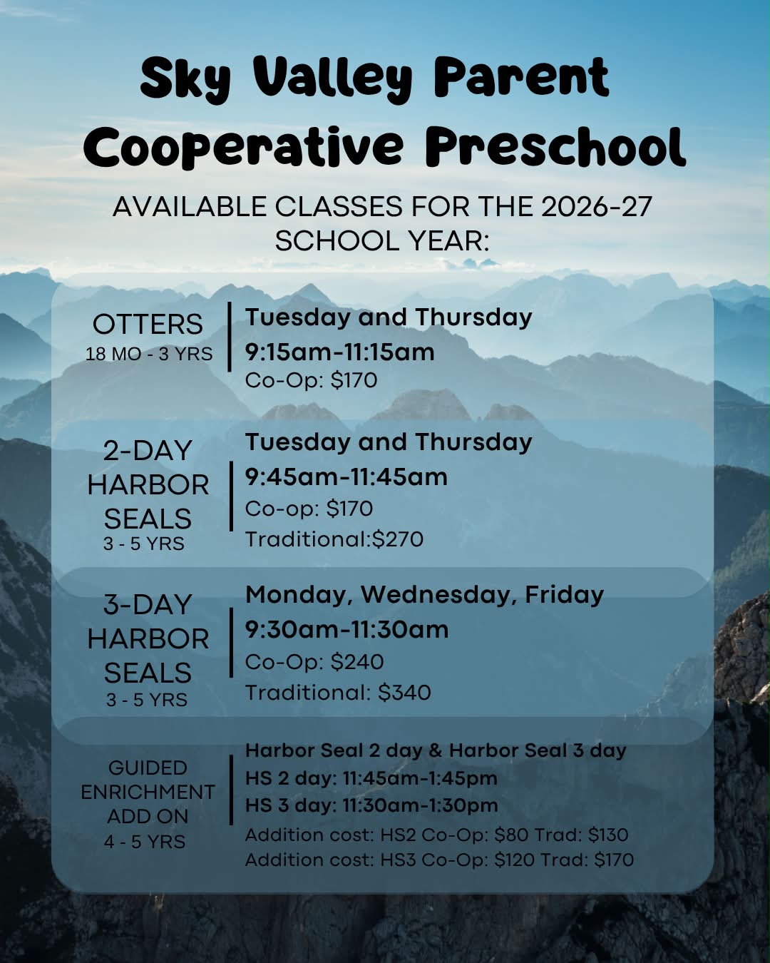 Issaquah School District Preschool Academy enrollment