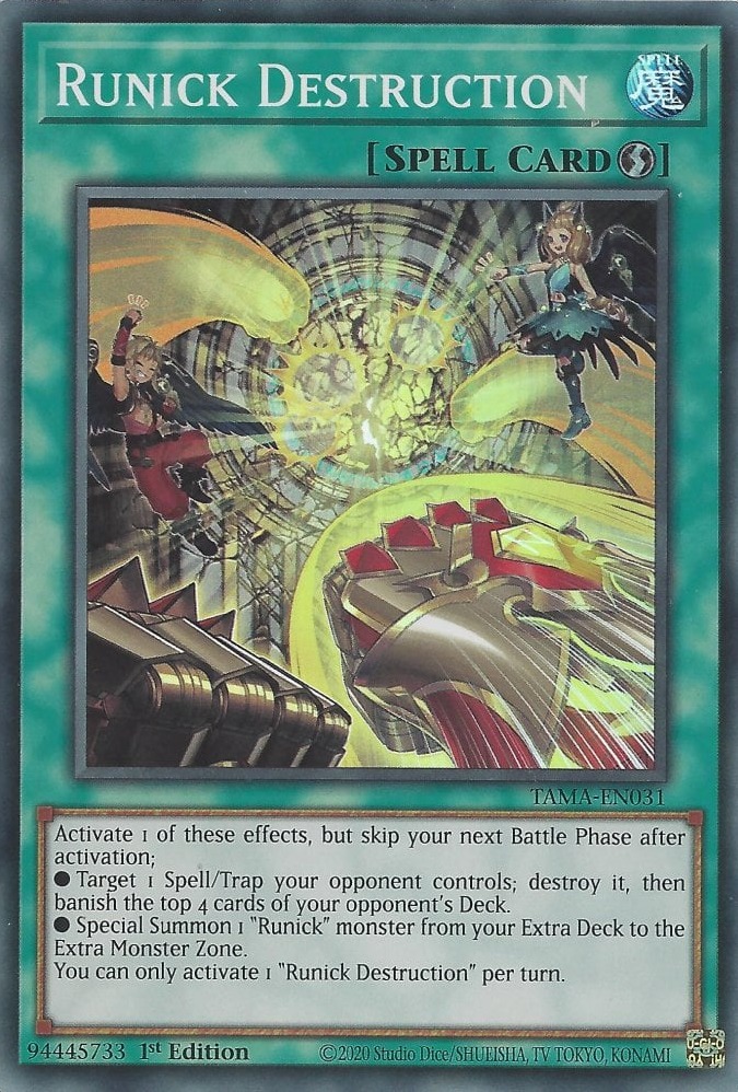 yugioh cards that skip battle phase TAMA-EN033 - Runick Freezing Curses - Super Rare Runick Dispelling | Yu-Gi-Oh TCG