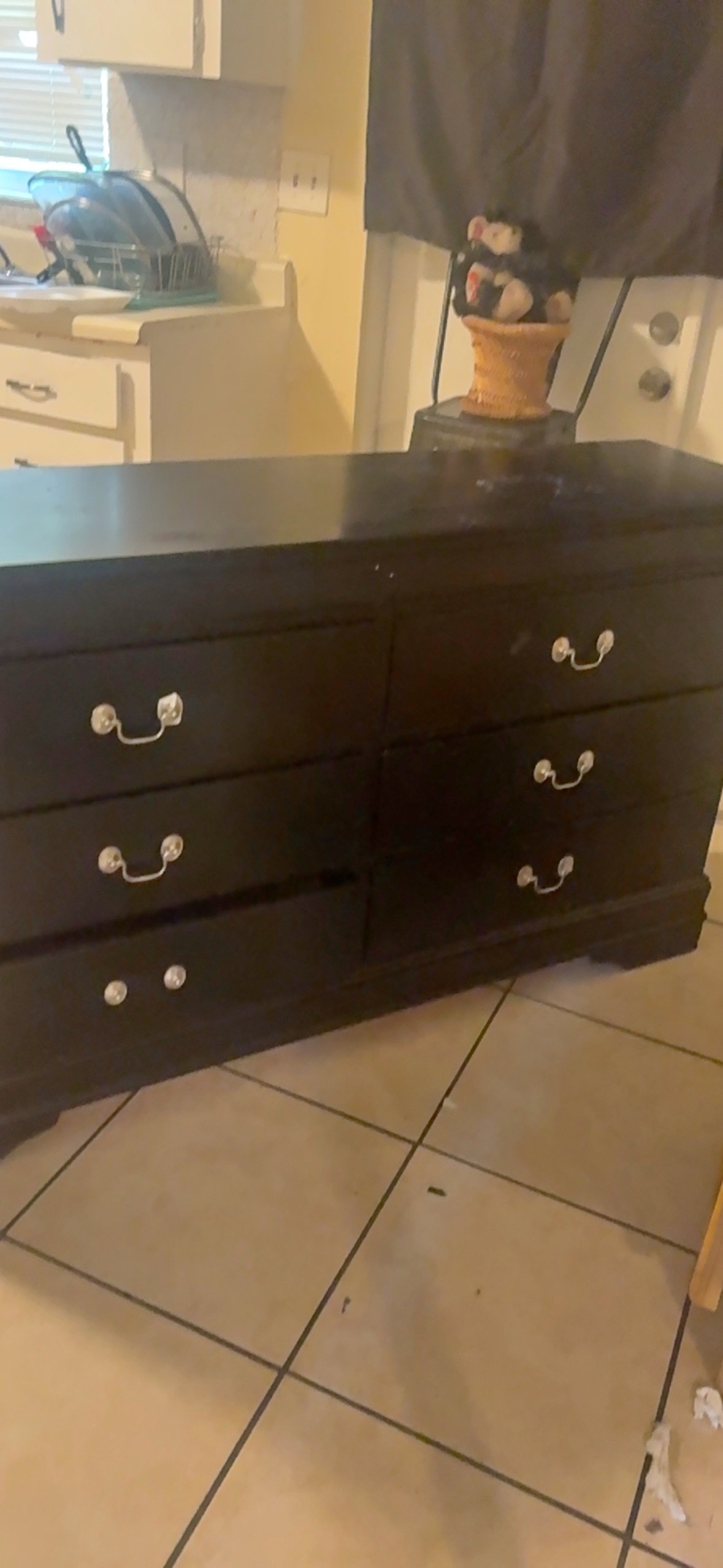 black dresser with diamond knobs Ambrosia Transitional 56-inch Wide 9-Drawer Fabric Tufted by Furniture of America 9 drawers 1pc Traditional Velvet Tufted Dresser&Chest
