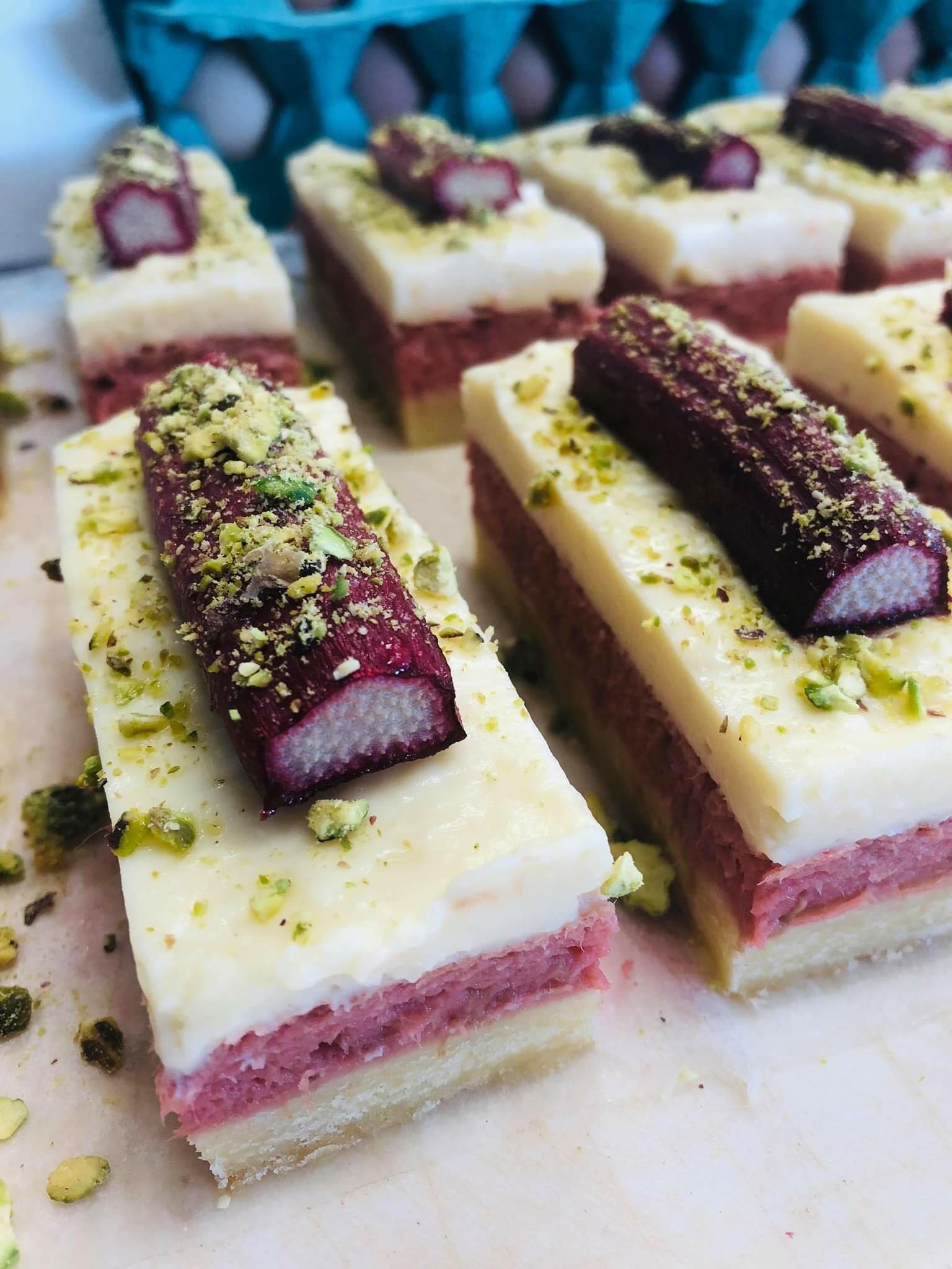 Humbug Cafe - New treats from our cabinet Rhubarb and...