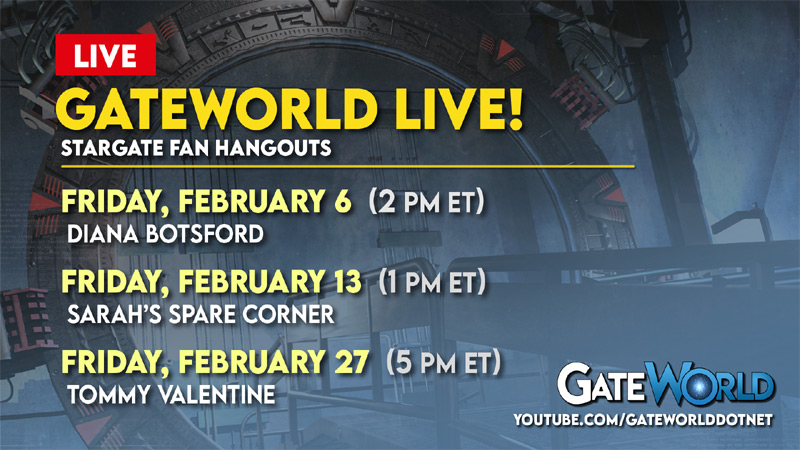 GateWorld - We're starting this Friday's #Stargate hangout livestream 3 ...