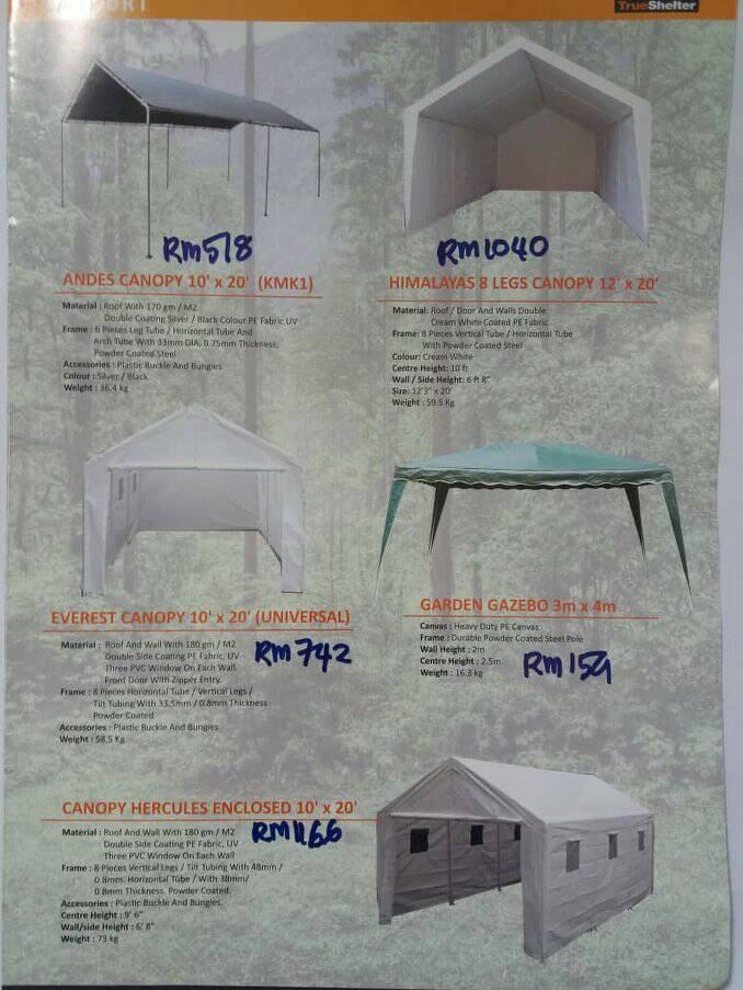 Jenoba Outdoor - Khemah untuk kegunaan semasa bencana....