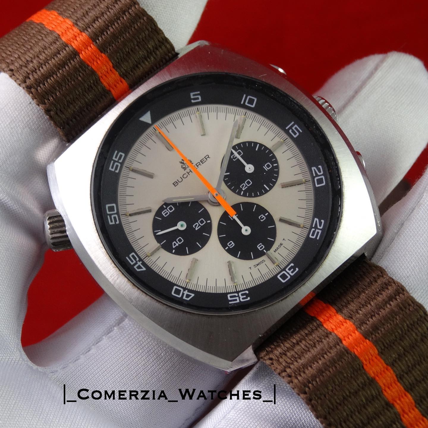 Bucherer Chronograph, 9653 cal. Lemania 1873, excellent vintage 