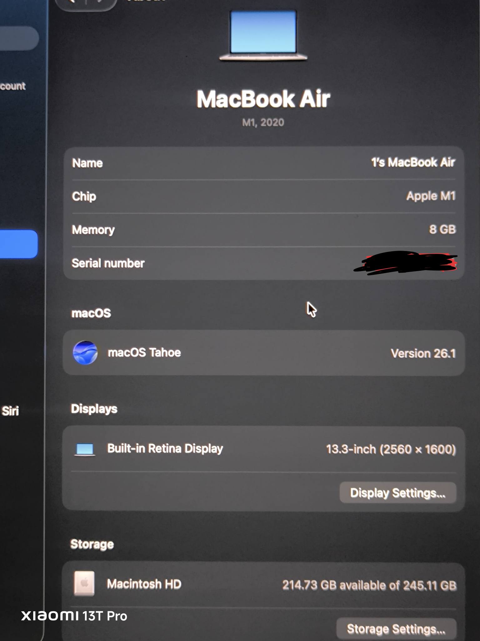 MACBOOK M1 2020 256BG 1399AED • 13.3-inch Retina display • Apple 