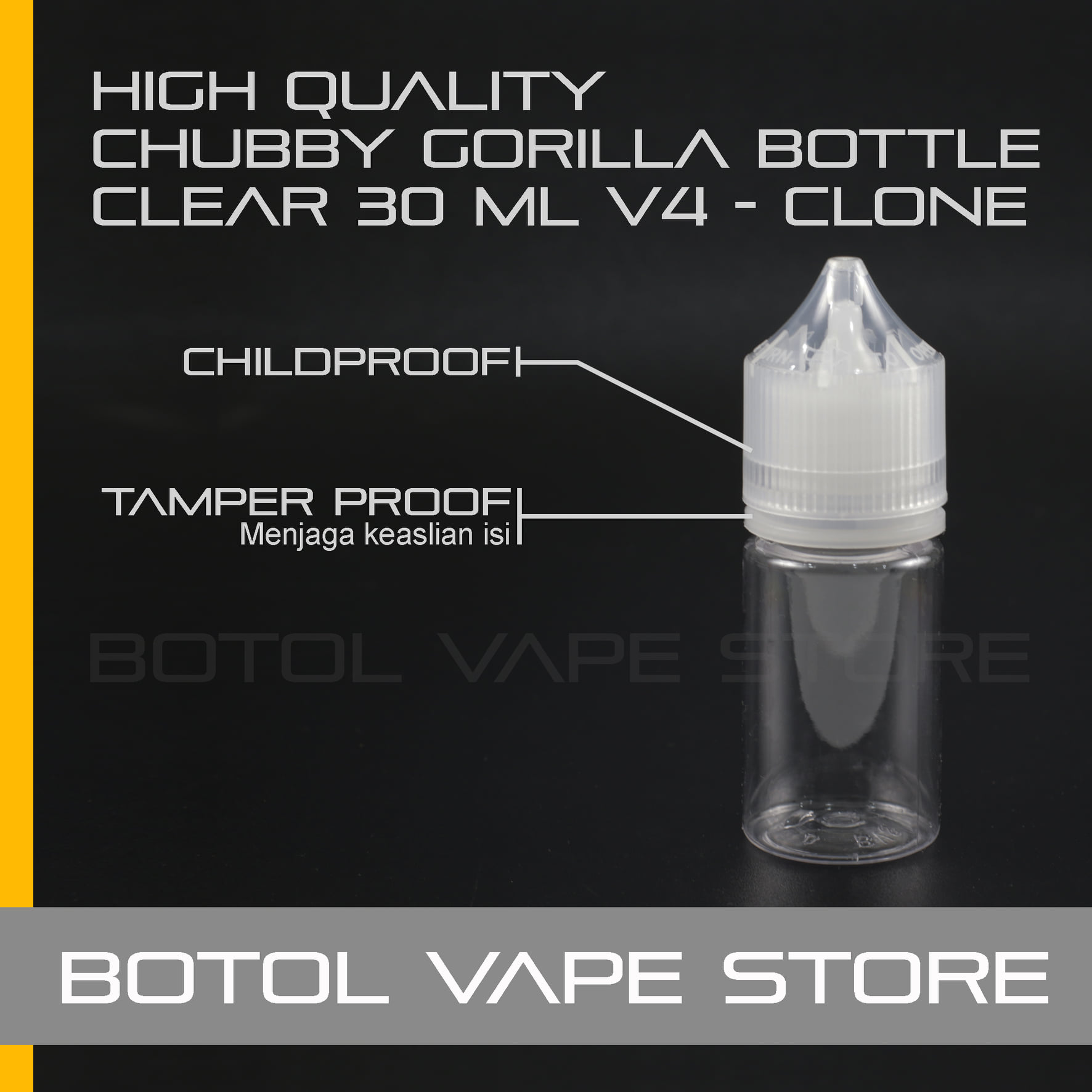 BOTOL CHUBBY GORILLA 30ML CLEAR V4... - Botol Vape Store | Facebook