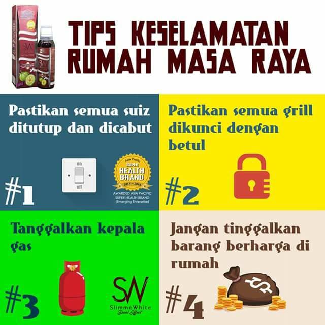 TIPS KESELAMATAN MASA RAYA... - TIPS Kurus&Putih Setiap HARI