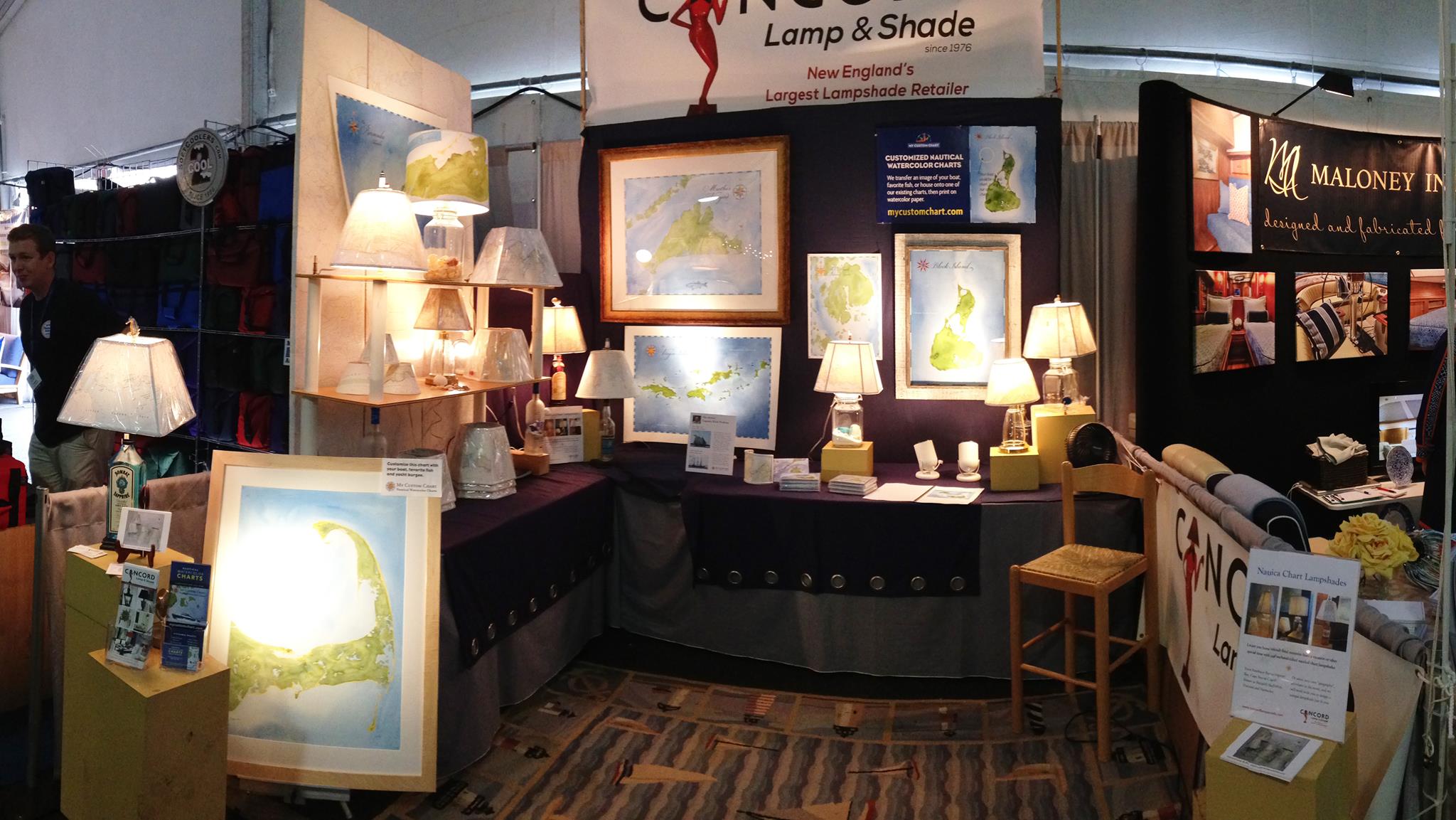 My Custom Chart - Our booth at the Newport boat show. We...