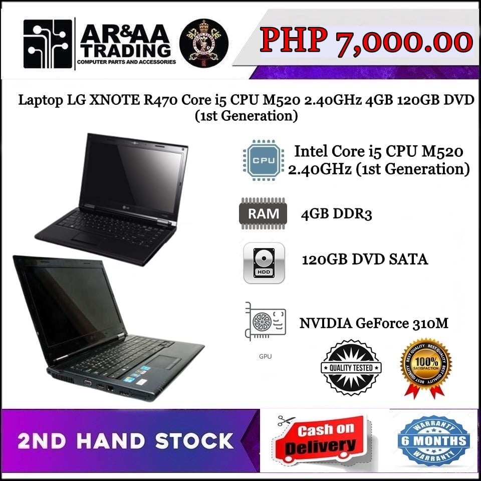 PC Scores - 💻 Laptop LG XNOTE R470 Core i5 CPU M 520...