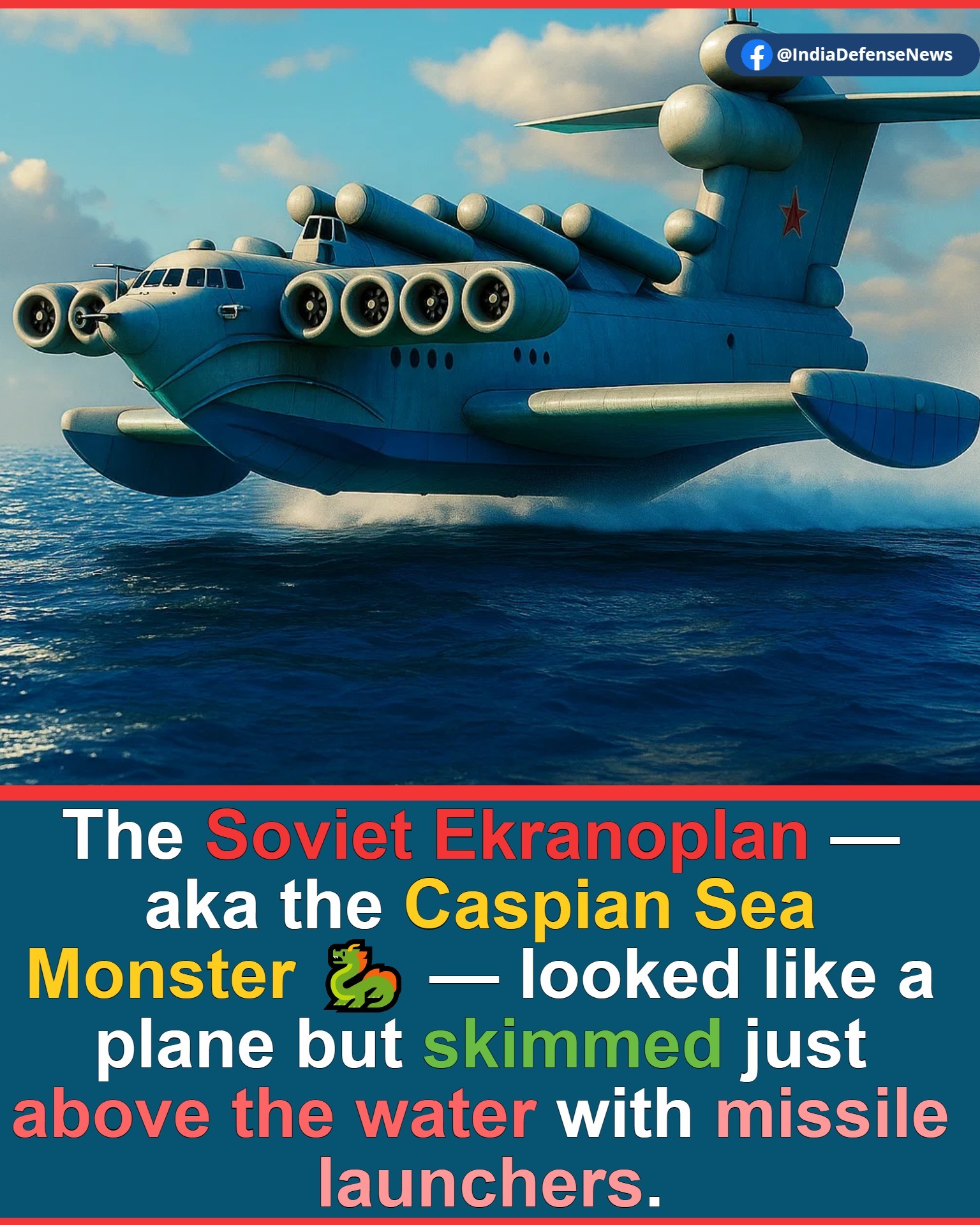 Defence - 🌊 Cold War Beast: Soviet Ekranoplan 🌊 Also known the Caspian ...
