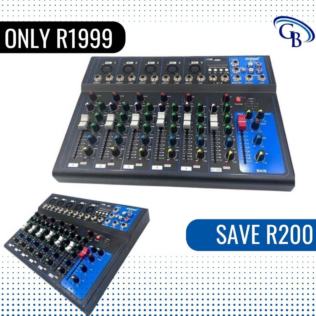 Syntronics - Get your ANDOWL 4 CHANNEL PROFESSIONAL MIXER...
