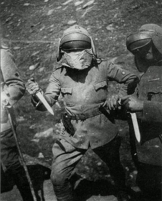 An Italian Arditi trench raider from the World War 1 Italian Army