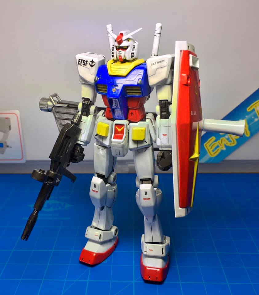Review ] - HGUC 1/144 - RX-78-2 Gundam Ver Alexandros by Vega