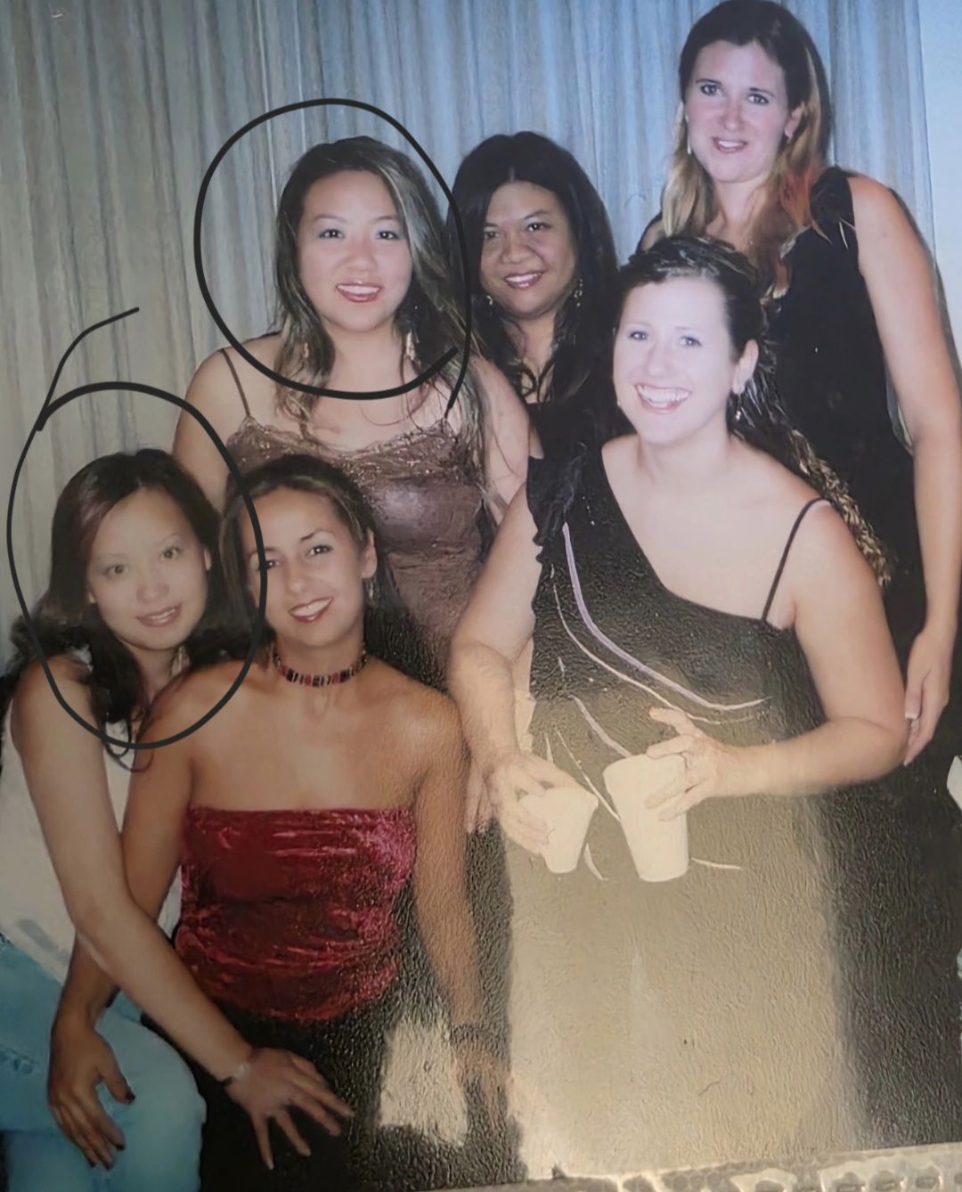ladies dress remove all women except the circled ones from photo of six women in formal dresses breastfeeding dresses