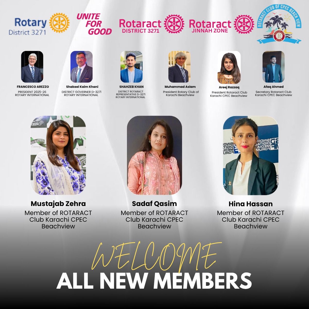 Rotaract - 🌸 Rotaract Club warmly welcomes our new lady members! 🌸 We ...