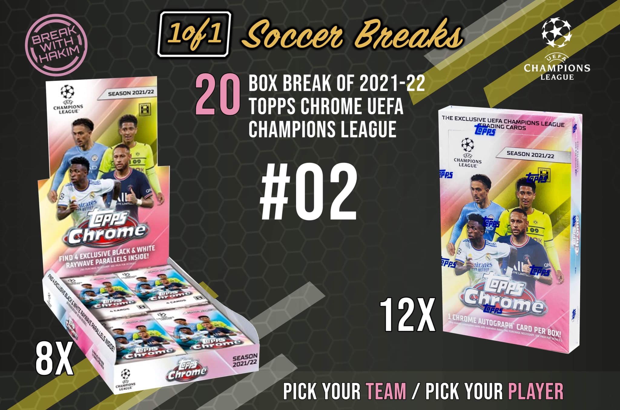 Topps Chrome UEFA Club Competitions Cristiano Ronaldo ?? Black 
