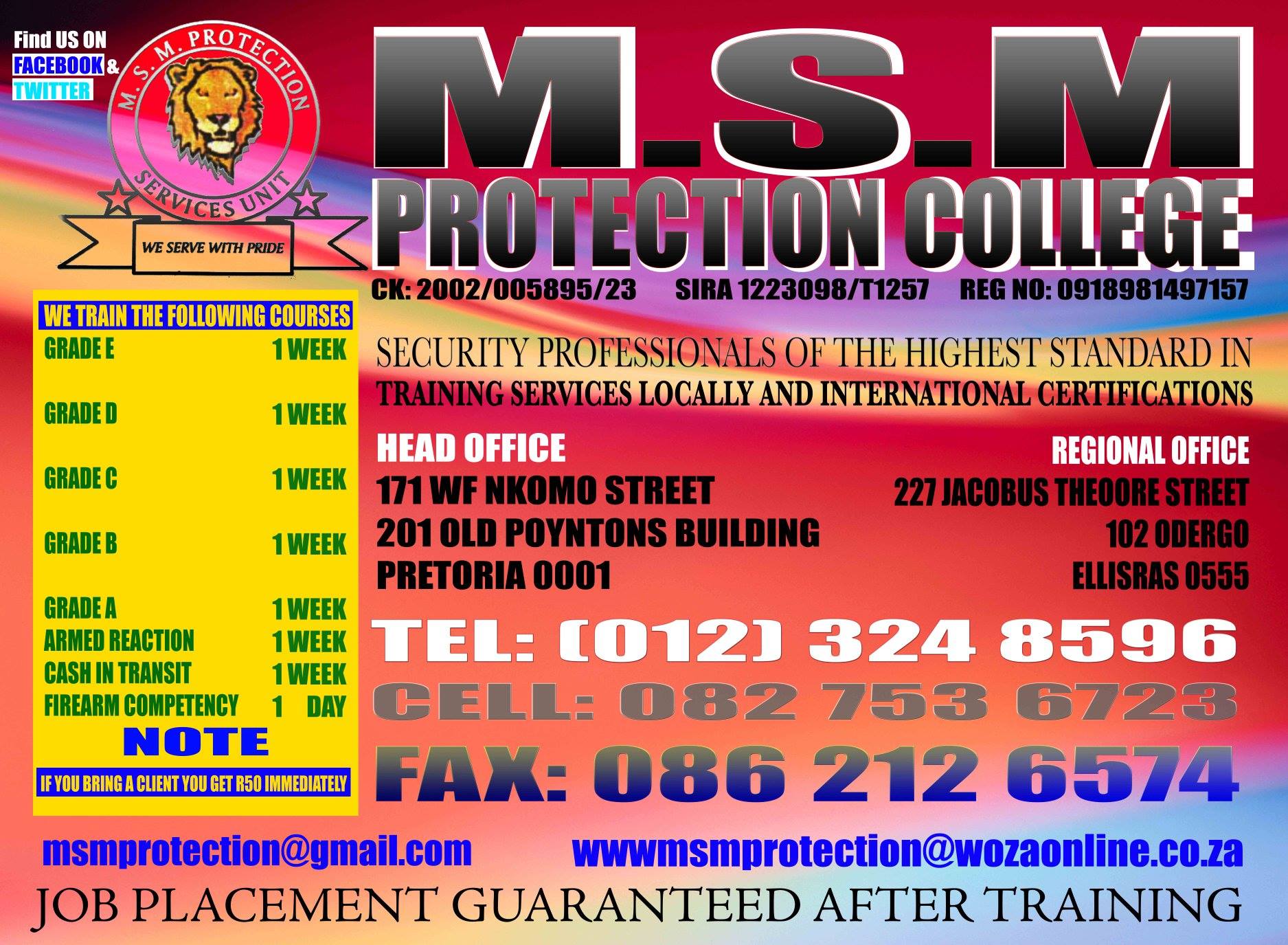 MSM Protection Services | Pretoria